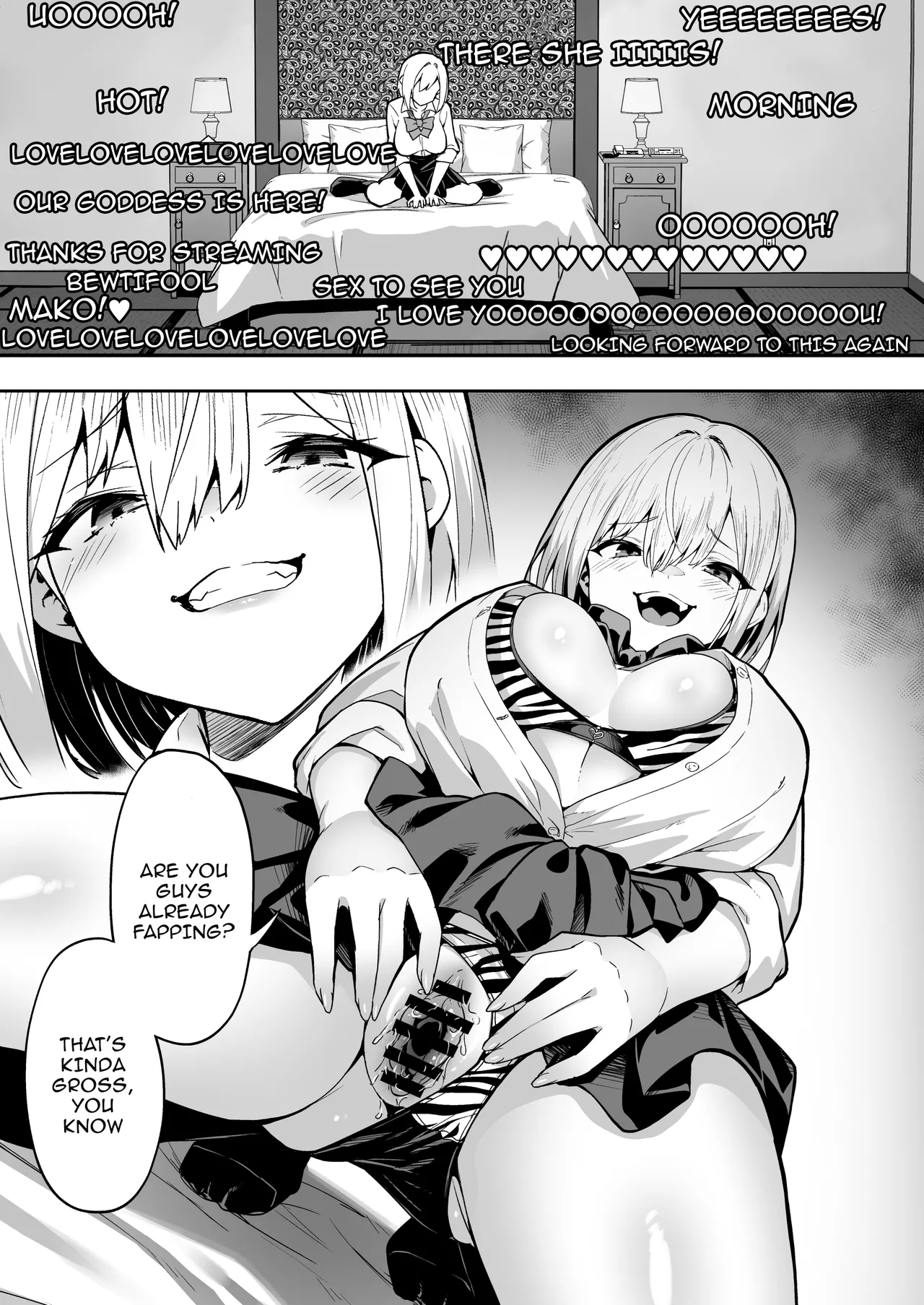 Page 7 of [Takurowodou (Takurowo)] Haishin Joshi Namako no Shinrei Taiken | A Female Streamer's Raw Paranormal Experience [English] {Doujins.com} [Digital]