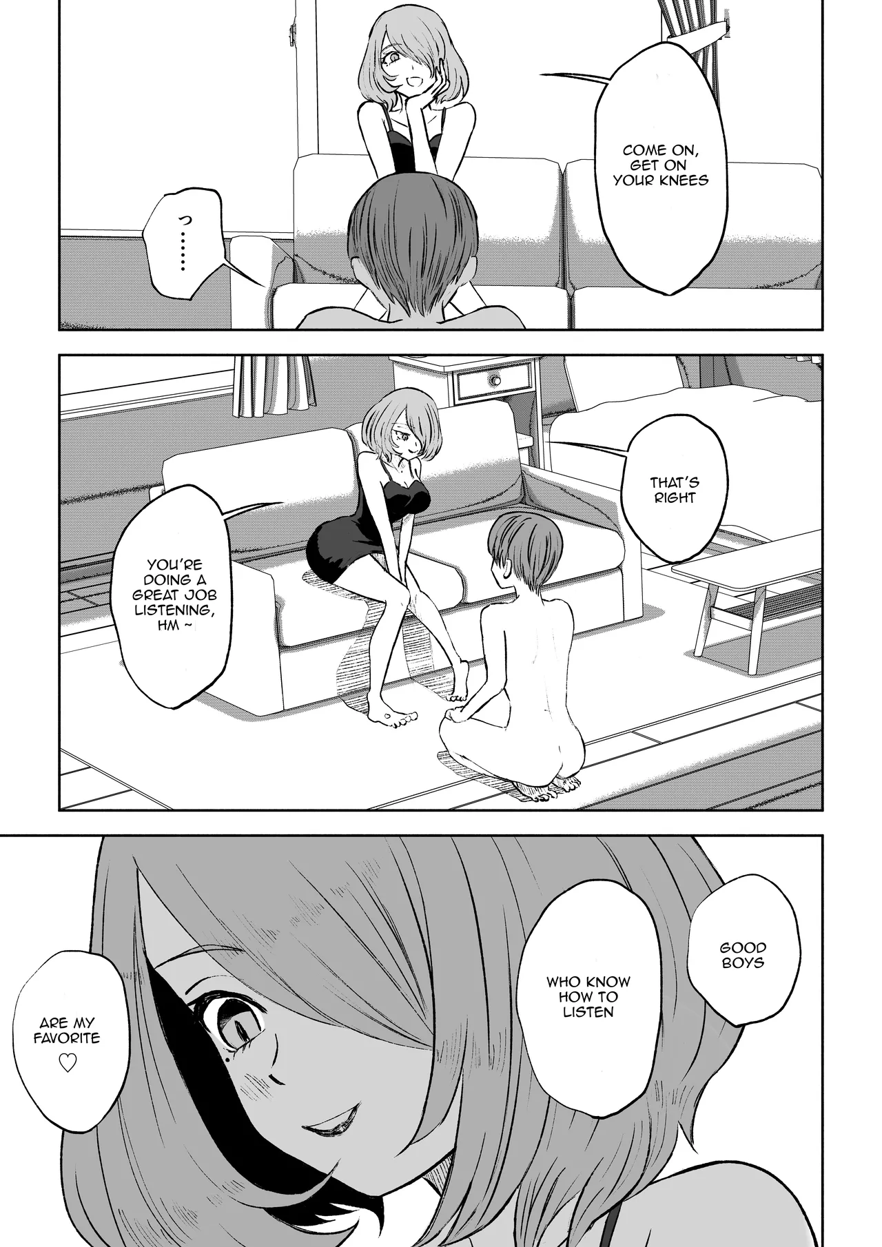 Onna Tomodachi no Isu ni Naru | Becoming my Female Friend's Chair page 25 original parody - femdom foot licking hentai manga - read online free