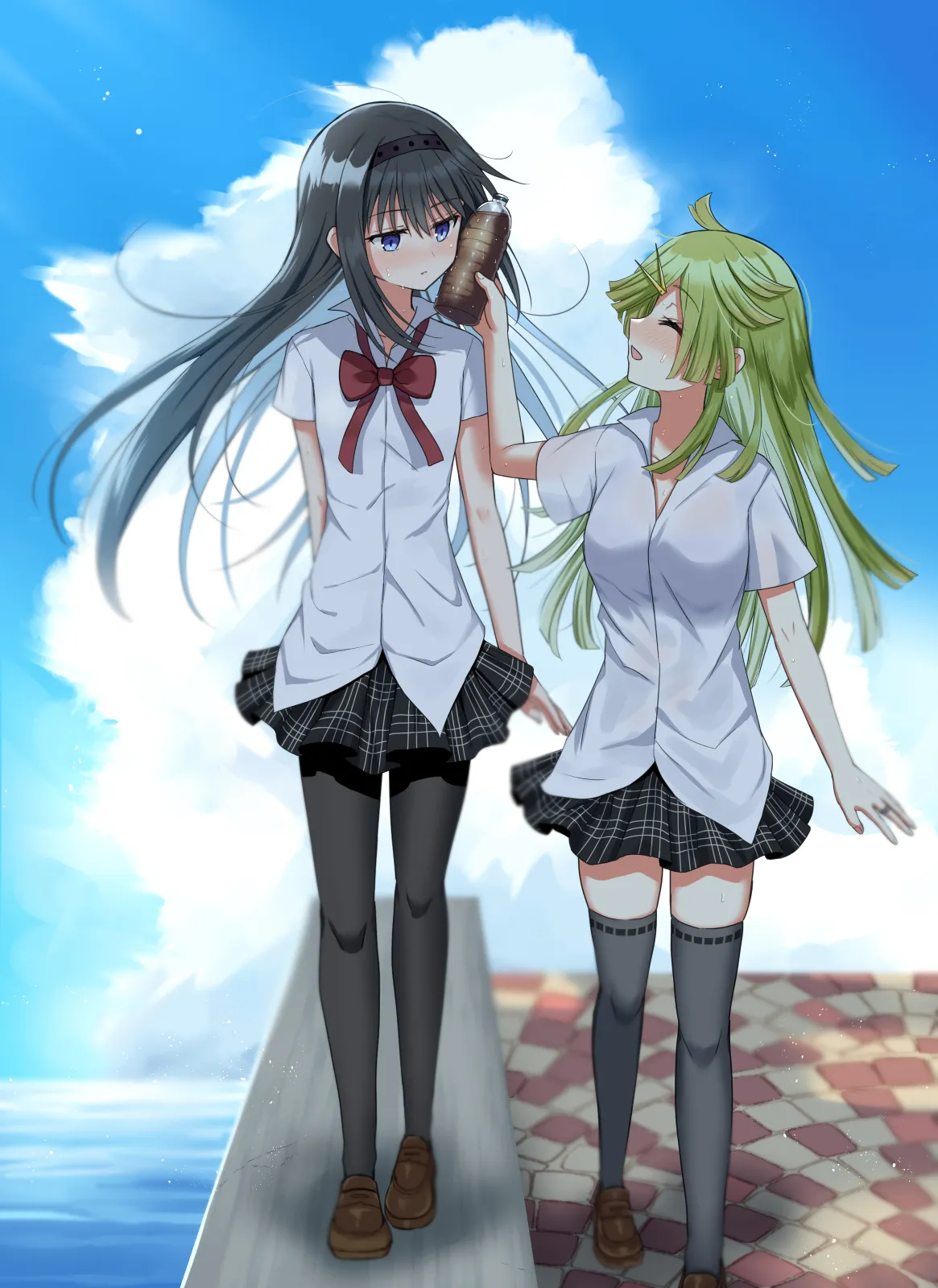 HomuBayu page 60 featuring homura akemi puella magi madoka magica side story magia record parody - futanari full color hentai manga - read online free