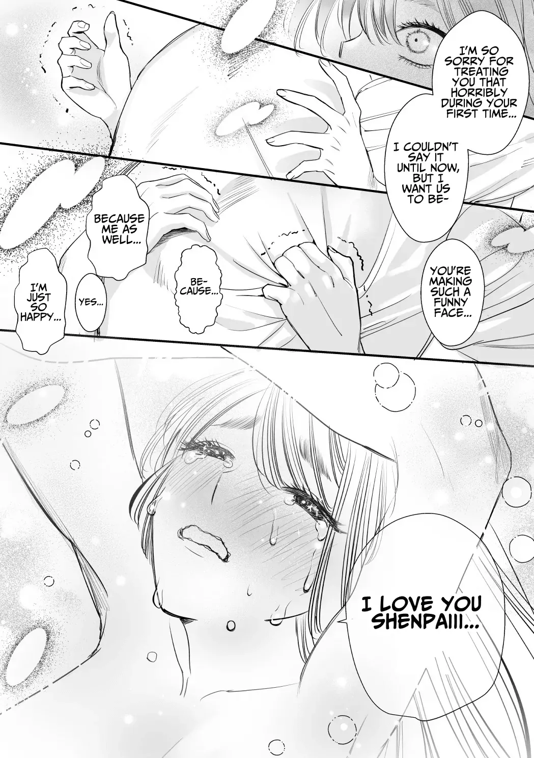 [Rewr] Kaerenai Futari ~Taifuu no Yoru, Akogare no Senpai to...Aibeya Dekiai Nama Koubi~ | They Can't Go Back ~Alone with Senpai on a Typhoon Night~ [English] page 53 original parody - kissing big breasts hentai manga - read online free