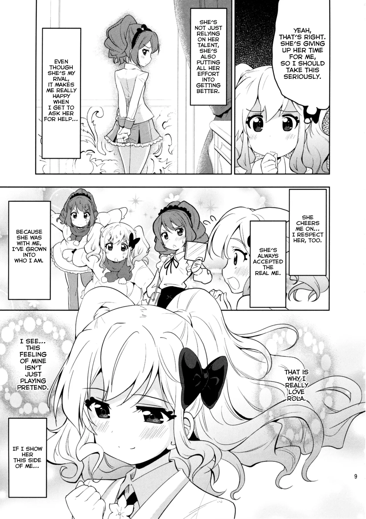 Sakuraba Rola ga Medetai Tai! | Sakuraba Rola Wants to Fall in LOVE! page 11 aikatsu parody - females only hentai manga - read online free