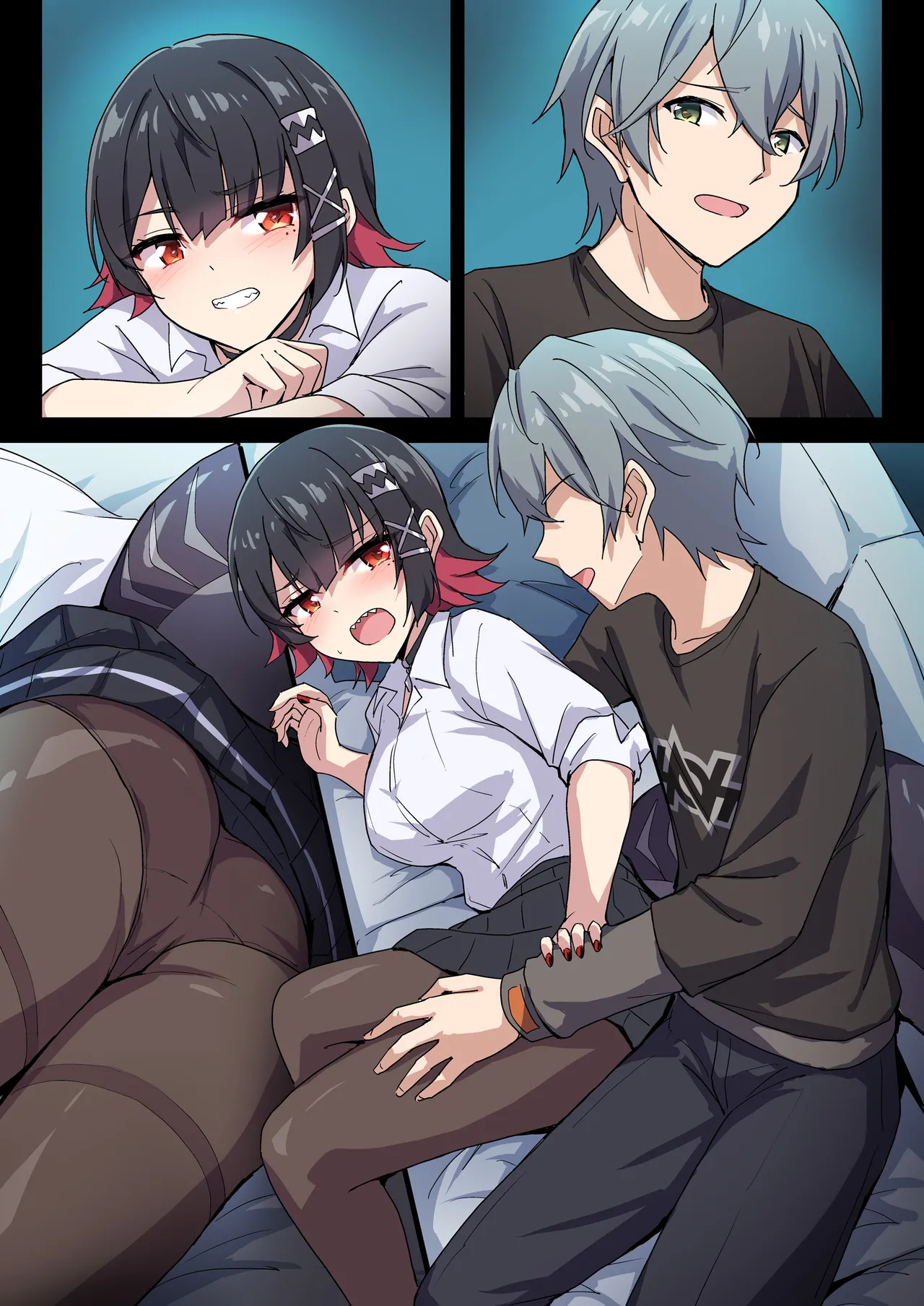 SHARKBED page 12 featuring ellen joe zenless zone zero parody - full color pantyhose hentai manga - read online free