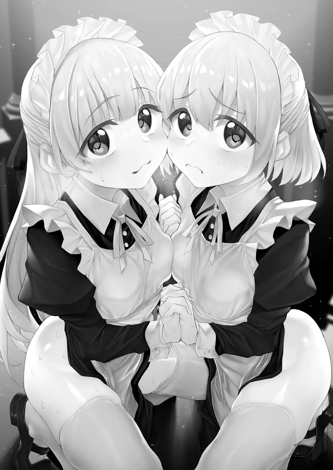 [Marked-Two (Suga Hideo)] Hatsukoi Maid - First Love Maid 3 ~Watashitachi no Hatsukoi no Goshujin-sama ni Choukyou Sarenai riyu ga nai~ [Digital] page 43 original parody - maid twins hentai manga - read online free