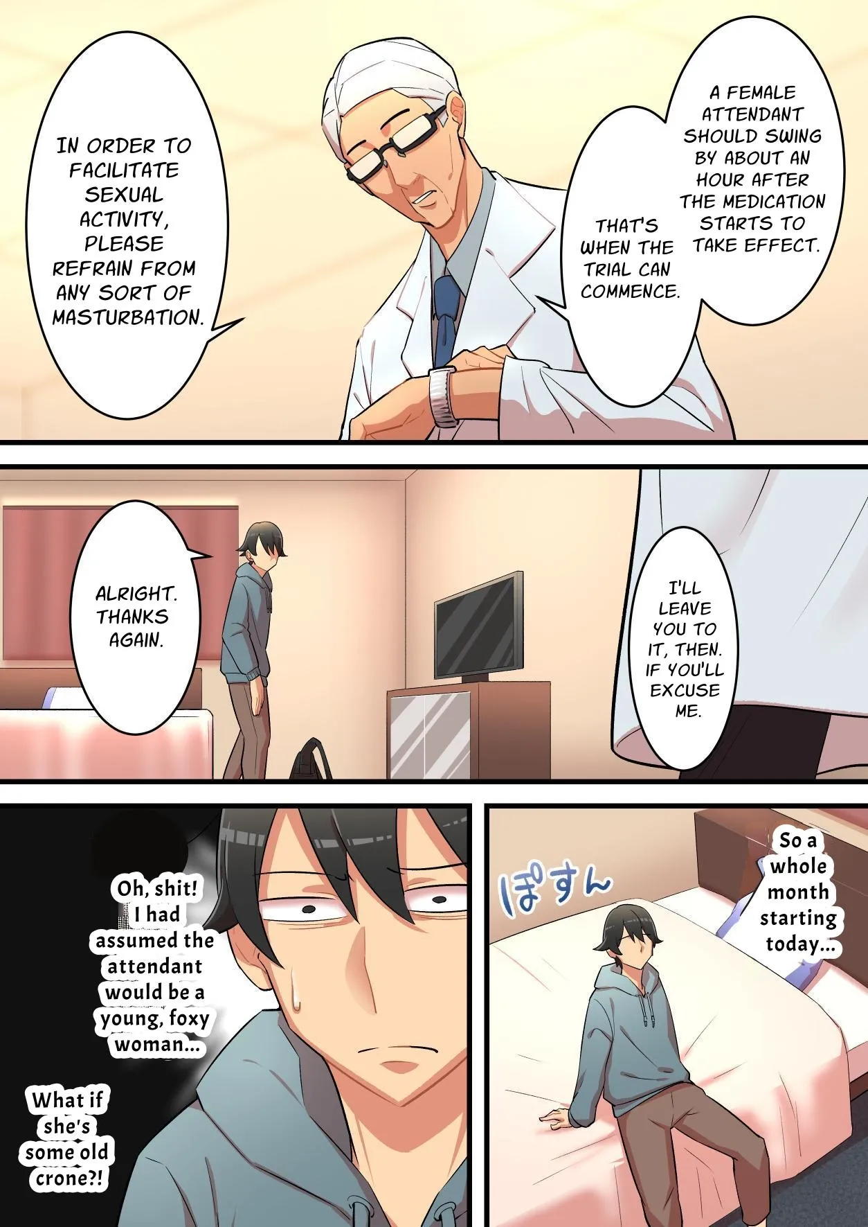 [Uzu Kikaku (Mon!)] Mugen Sakusei Beit ~Ayashii Kougaku Beit ni Oubo shitara Kousoku Sakusei Jigoku datta Hanashi~ | Endlessly Milked In The Workplace - My Shady Job was a Semen Extraction Hell [English] - Page 12