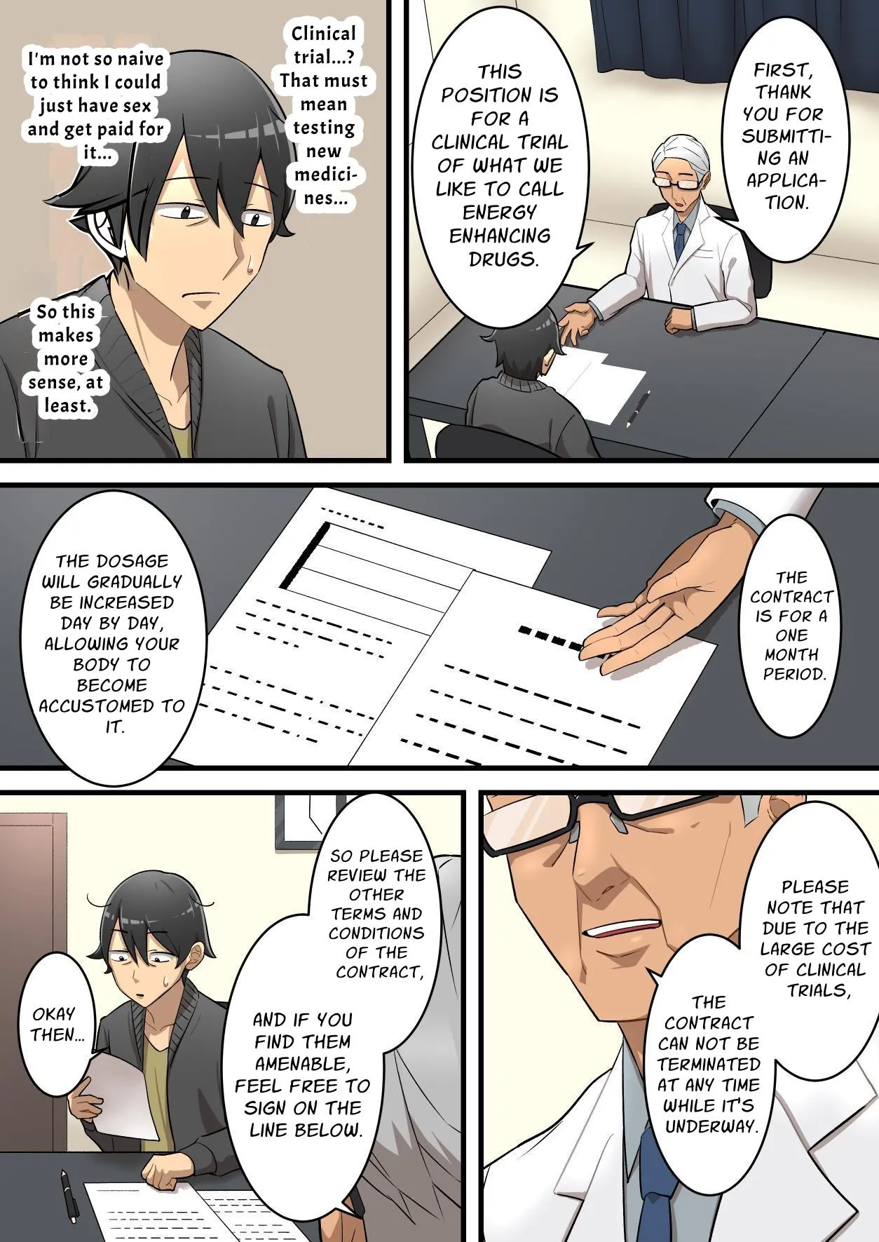 [Uzu Kikaku (Mon!)] Mugen Sakusei Beit ~Ayashii Kougaku Beit ni Oubo shitara Kousoku Sakusei Jigoku datta Hanashi~ | Endlessly Milked In The Workplace - My Shady Job was a Semen Extraction Hell [English] - Page 8