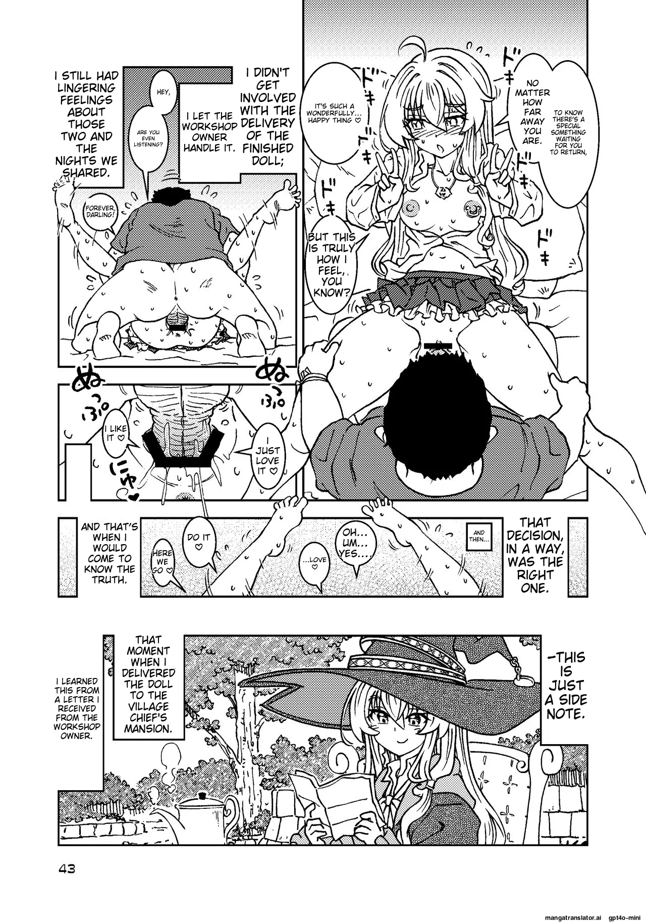 Tabitabi Nikki ni wa Shirusenakatta Koto. 5 page 42 featuring elaina majo no tabitabi parody - maid mmf threesome hentai manga - read online free