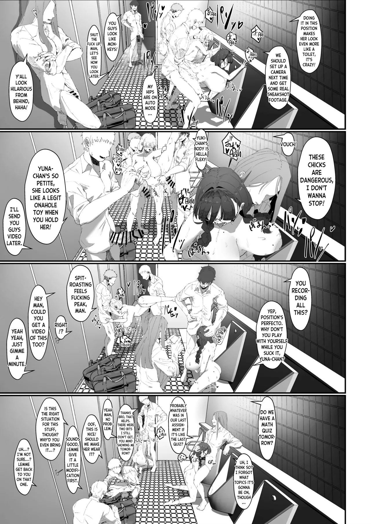 [Yotsuba no Suisou (FoN)] Koko de no Ohanashi wa Subete Mousou desu!! Jimi Kyonyuu Megane-chan to Mekakure Kyonyuu Gal-chan Futari no Yoru no Mousou Waidan | The Stories Depicted Here Are All Just Fantasies!! Plain Big Titty Glasses-chan and Covered-Eyes Big Titty Gyaru-chan's Night of Dirty Gossip [English] [skibidibenki] [Digital] page 25 original parody - big breasts mmf threesome hentai manga - read online free