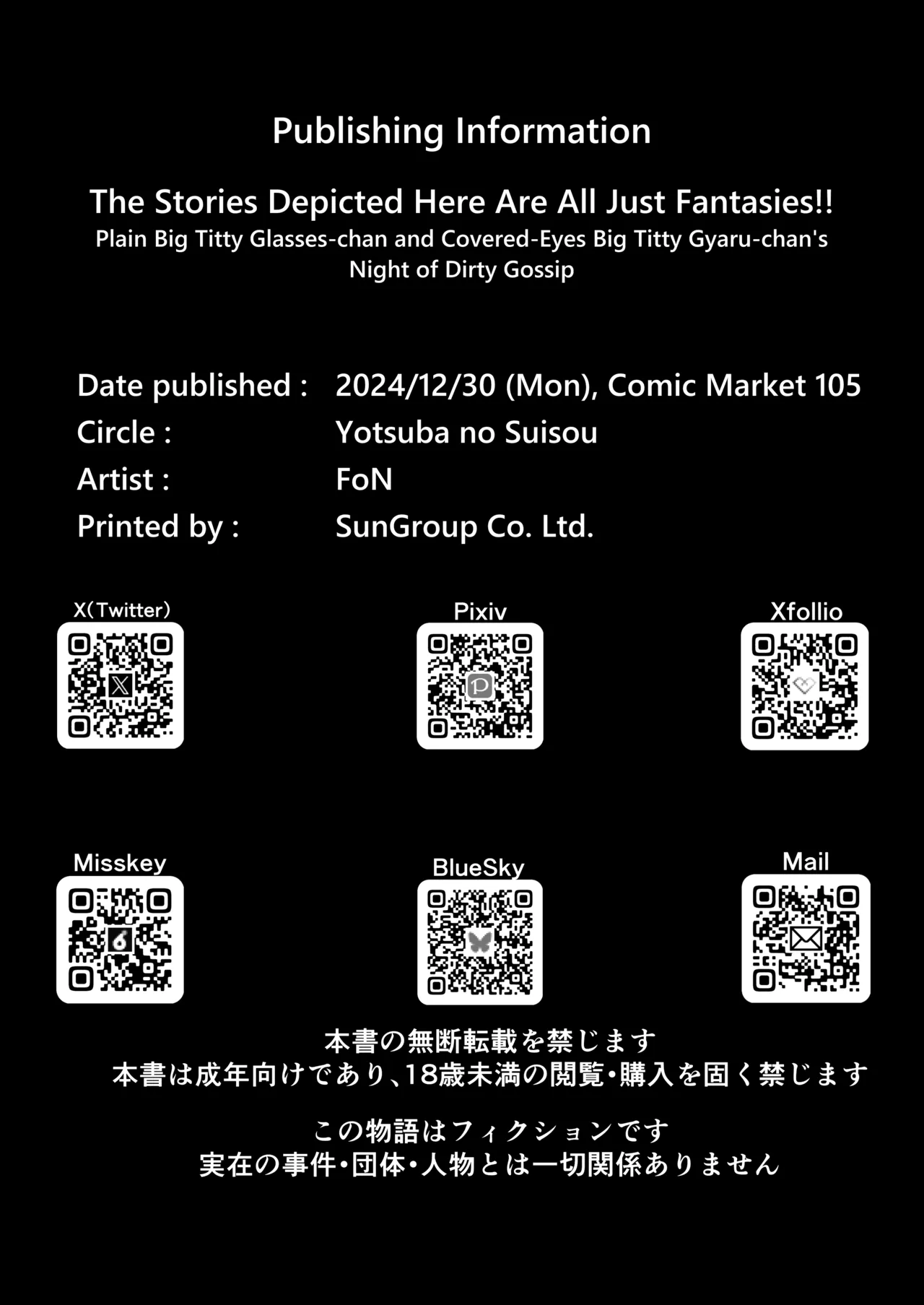 [Yotsuba no Suisou (FoN)] Koko de no Ohanashi wa Subete Mousou desu!! Jimi Kyonyuu Megane-chan to Mekakure Kyonyuu Gal-chan Futari no Yoru no Mousou Waidan | The Stories Depicted Here Are All Just Fantasies!! Plain Big Titty Glasses-chan and Covered-Eyes Big Titty Gyaru-chan's Night of Dirty Gossip [English] [skibidibenki] [Digital] page 30 original parody - big breasts mmf threesome hentai manga - read online free