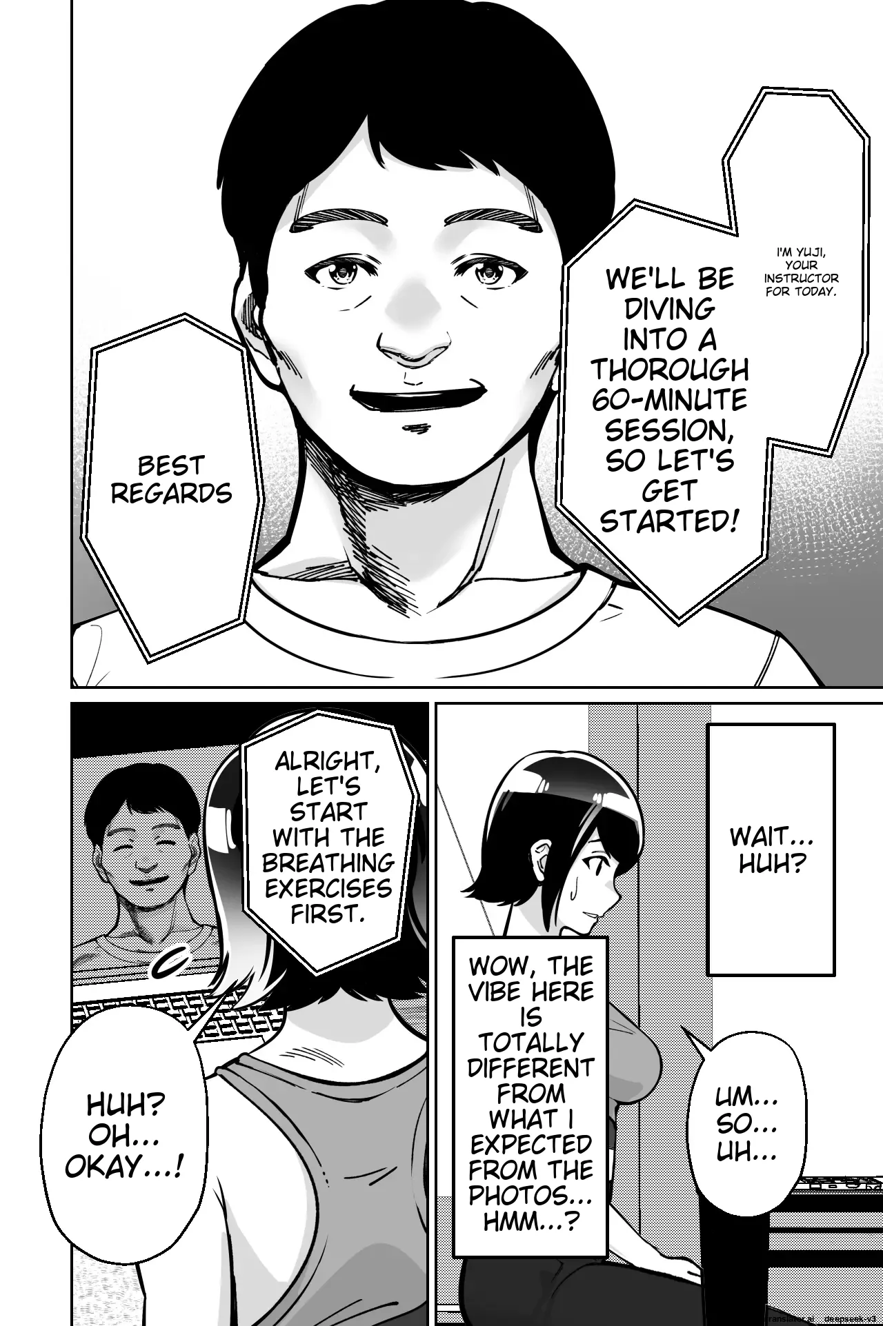 Page 26 of [Tokamosu] Saimin Pilates -Wakazuma, Online Lesson Koushi no Saiminjutsu ni Hamaru- | Hypnotic Pilates - A young wife gets hooked on the hypnosis of her online lesson instructor [English]
