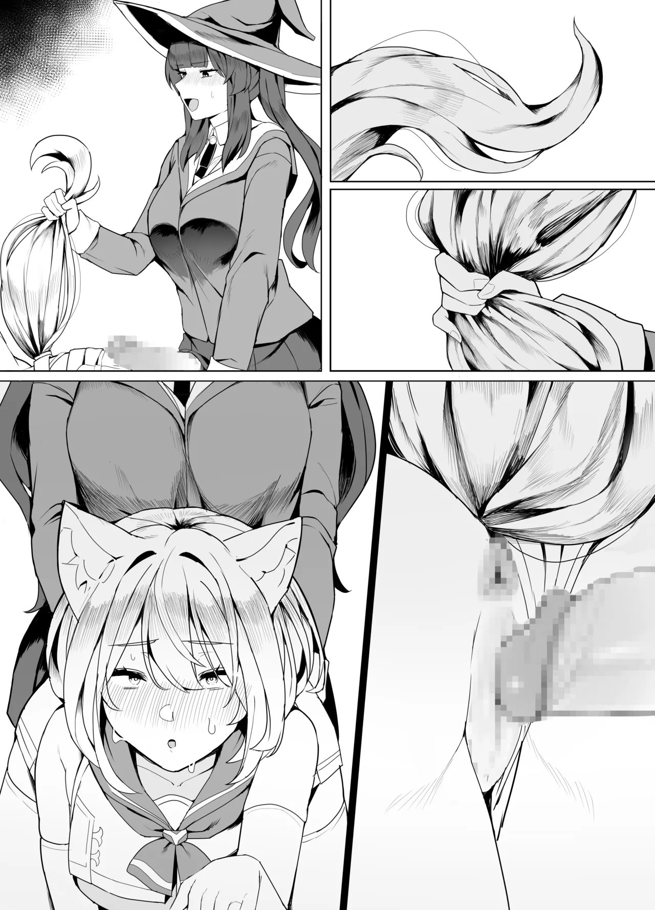 Hakurou Kenshi Hati-chan no Ecchi na Bouken no Sho page 233 original parody - squirting futanari hentai manga - read online free