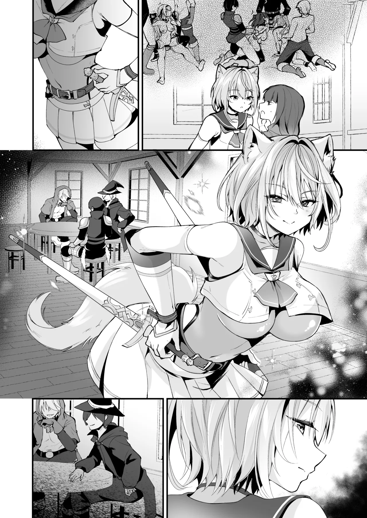 Hakurou Kenshi Hati-chan no Ecchi na Bouken no Sho page 255 original parody - squirting futanari hentai manga - read online free