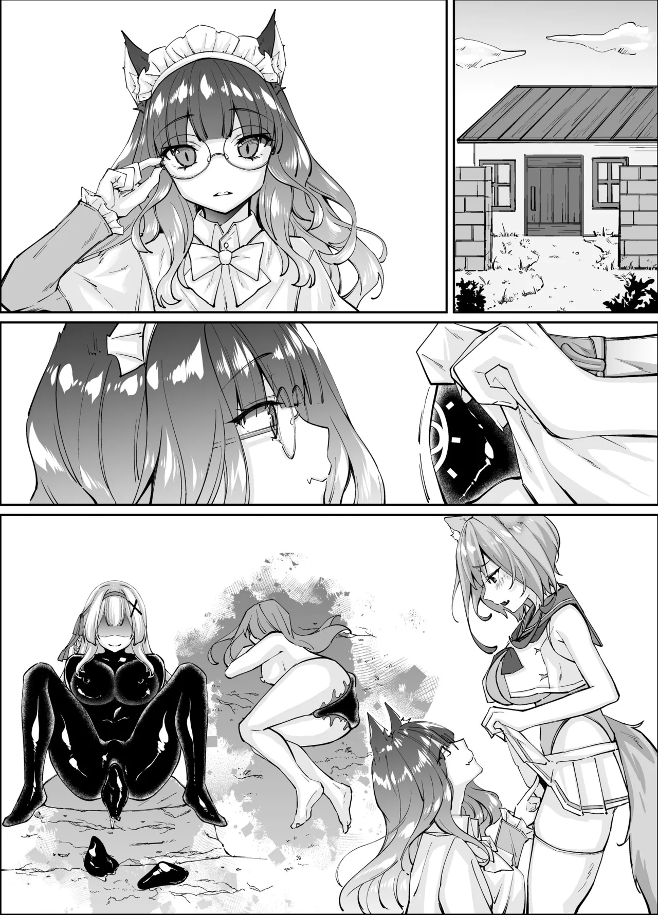 Hakurou Kenshi Hati-chan no Ecchi na Bouken no Sho page 294 original parody - squirting futanari hentai manga - read online free