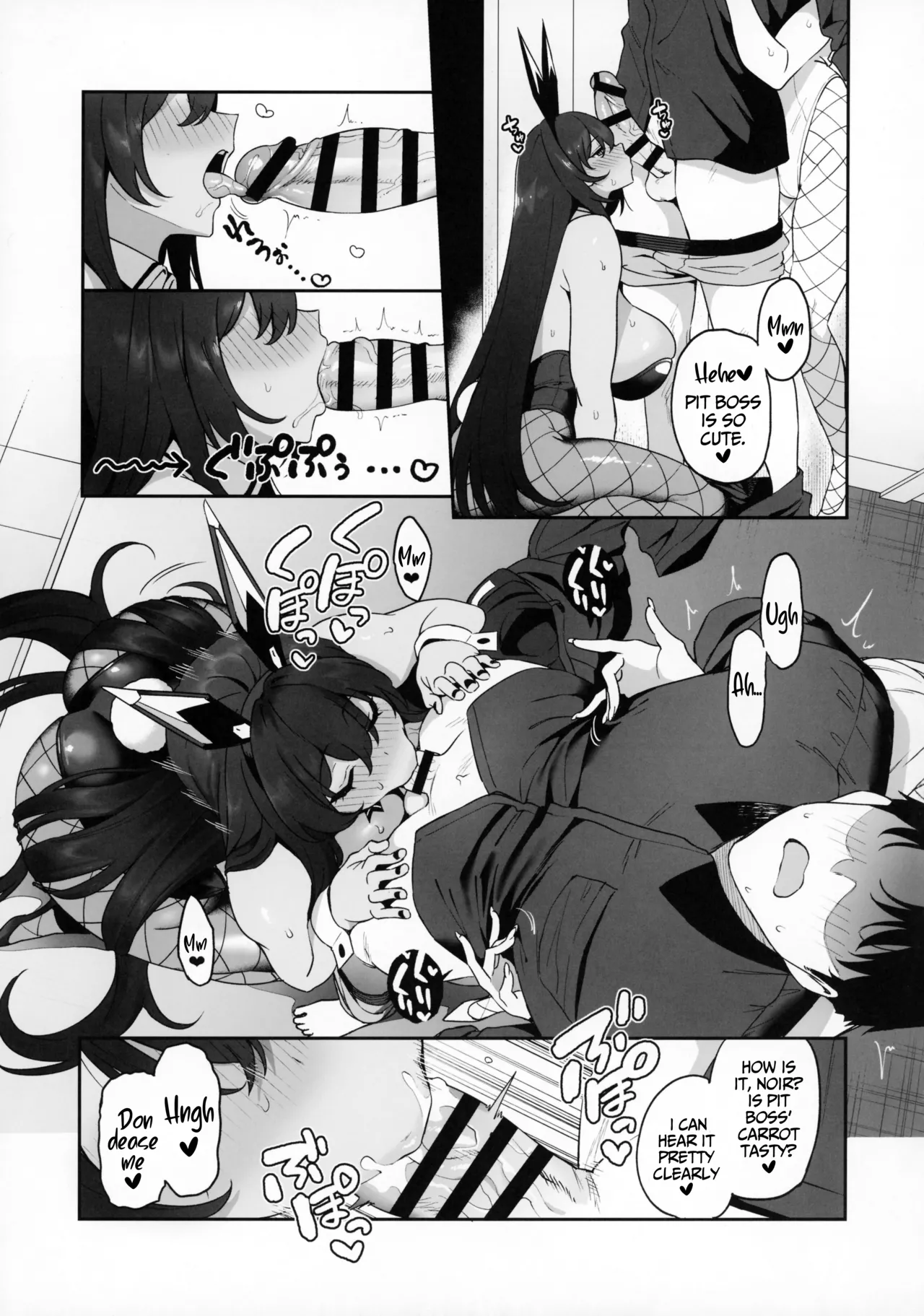 BUNNIES SHOWDOWN page 14 featuring blanc goddess of victory nikke parody - big breasts group hentai manga - read online free
