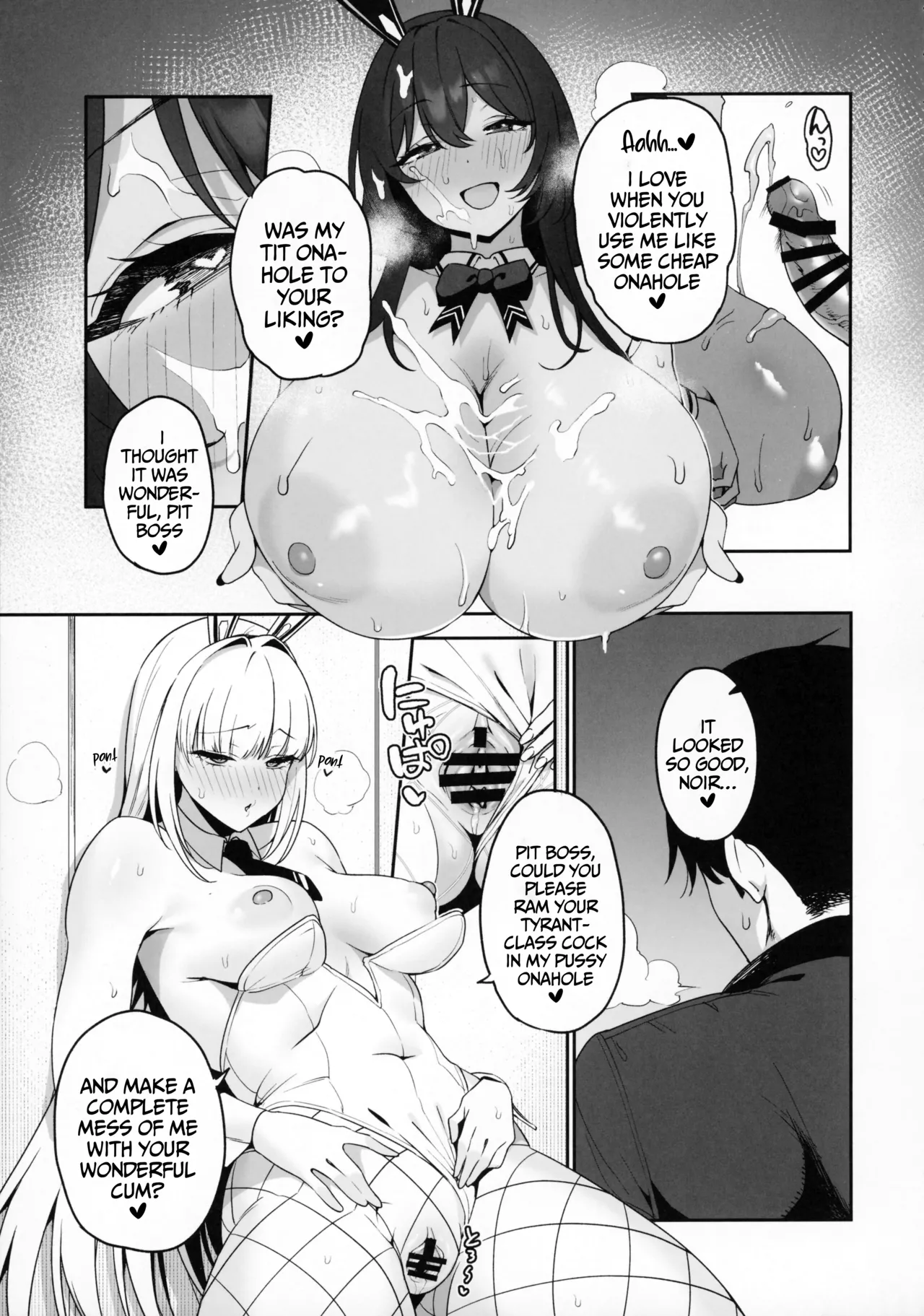 BUNNIES SHOWDOWN page 18 featuring blanc goddess of victory nikke parody - big breasts group hentai manga - read online free
