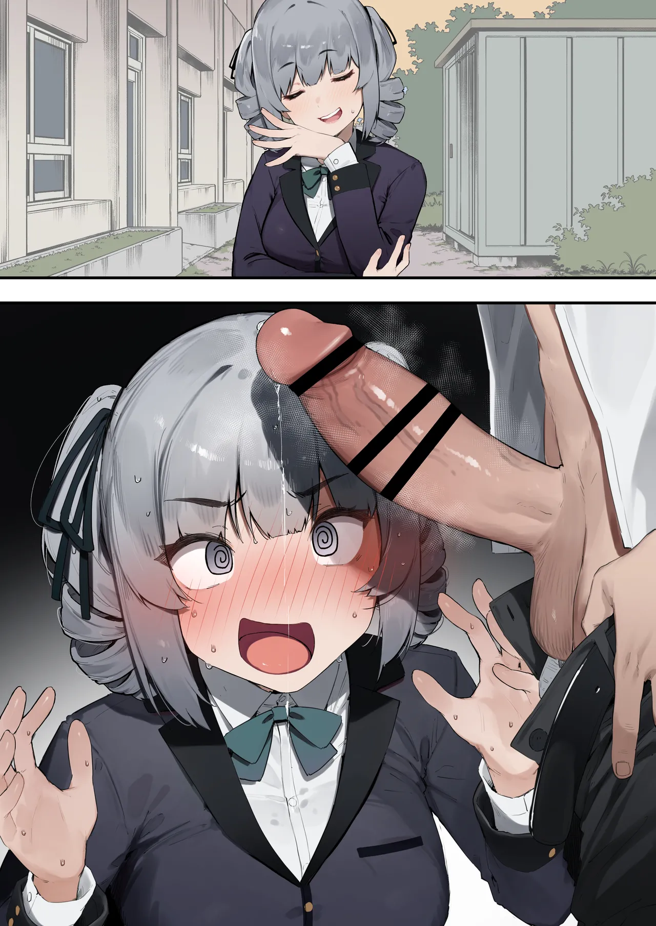 Souteigai na Ojou-sama page 9 original parody - schoolgirl uniform stockings hentai manga - read online free