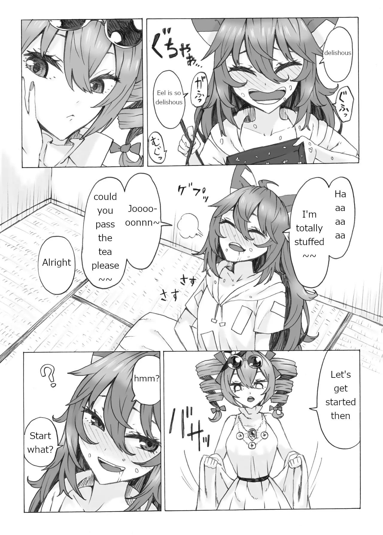 Zettai ni Ninshin saseru Joon VS Zettai ni Ninshin shinai Shion | Absolutely will get you pregnant Joon VS. Absolutely will not get pregnant Shion page 10 featuring joon yorigami touhou project parody - shemale incest hentai manga - read online free