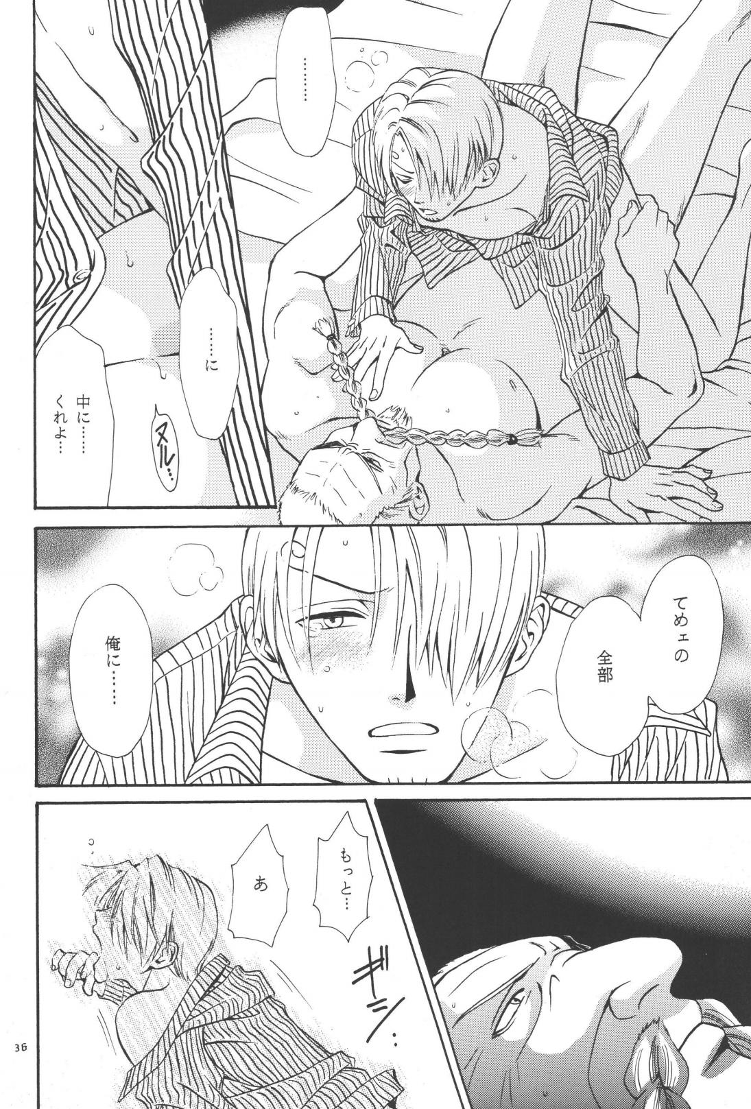 最後の晩餐 page 36 one piece parody - males only yaoi hentai manga - read online free