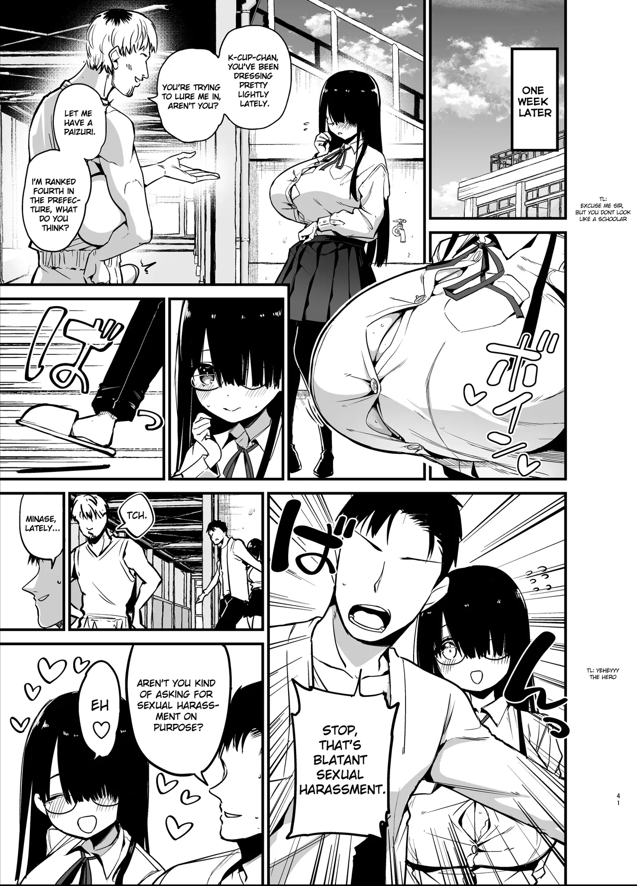 [Aohimo Familia (Chilt)] InCha no K Cup-chan | Introverted K-cup girl [English] [Decensored] [Digital] page 41 original parody - sweating big breasts hentai manga - read online free