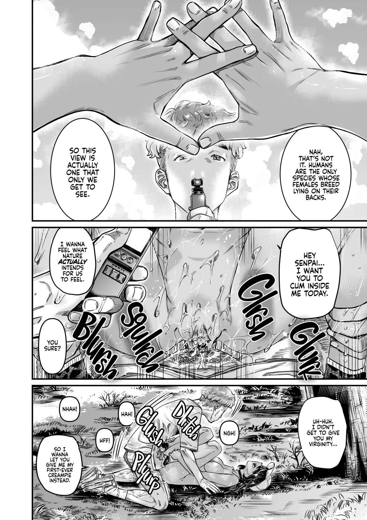 Hiyake no Zenra Girl wa, Doutei o Sotsugyou shita bakari no Senpai ni Hamedori saseru | The Tanlined Former Town Bike Wants to Make an Exhibitionist Sex Tape With Her Formerly Virgin Senpai page 27 original parody - sole female sole male hentai manga - read online free