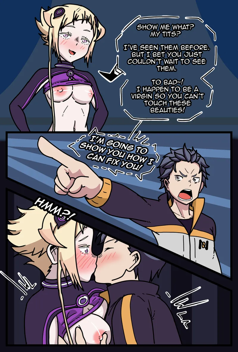 Capella vs Subaru page 10 featuring crusch karsten re zero kara hajimeru isekai seikatsu parody - nakadashi full color hentai manga - read online free