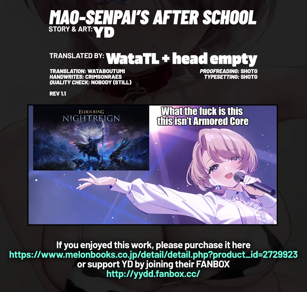 (C105) [OrangeMaru (YD)] Mao-senpai no Houkago | Mao-senpai's After School (Gakuen IDOLM@STER) [English] [WataTL & head empty] page 31 featuring producer the idolmaster parody - nakadashi full color hentai manga - read online free