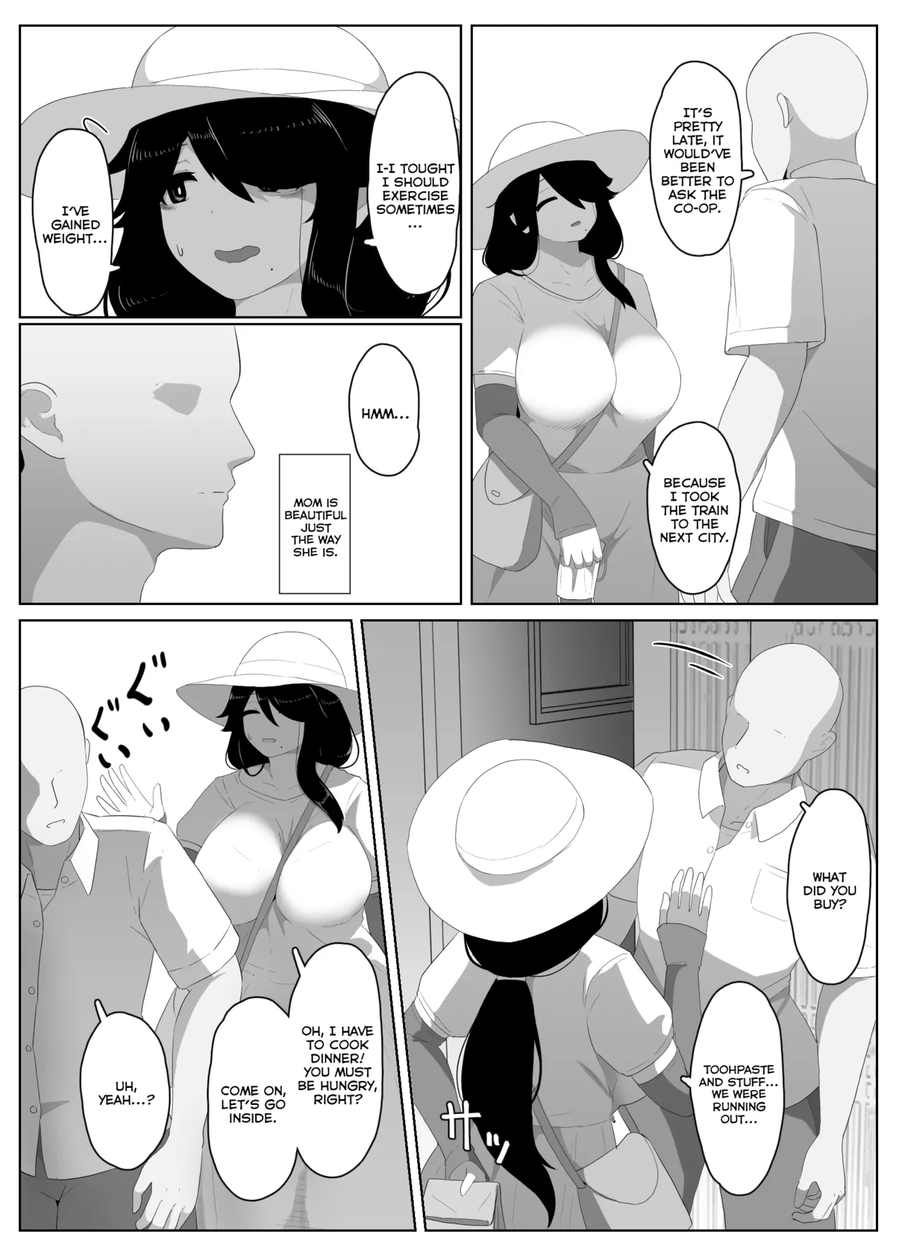 Oyasumi, Okaa-san I | Good Night, Mom I page 130 original parody - sole female sole male hentai manga - read online free