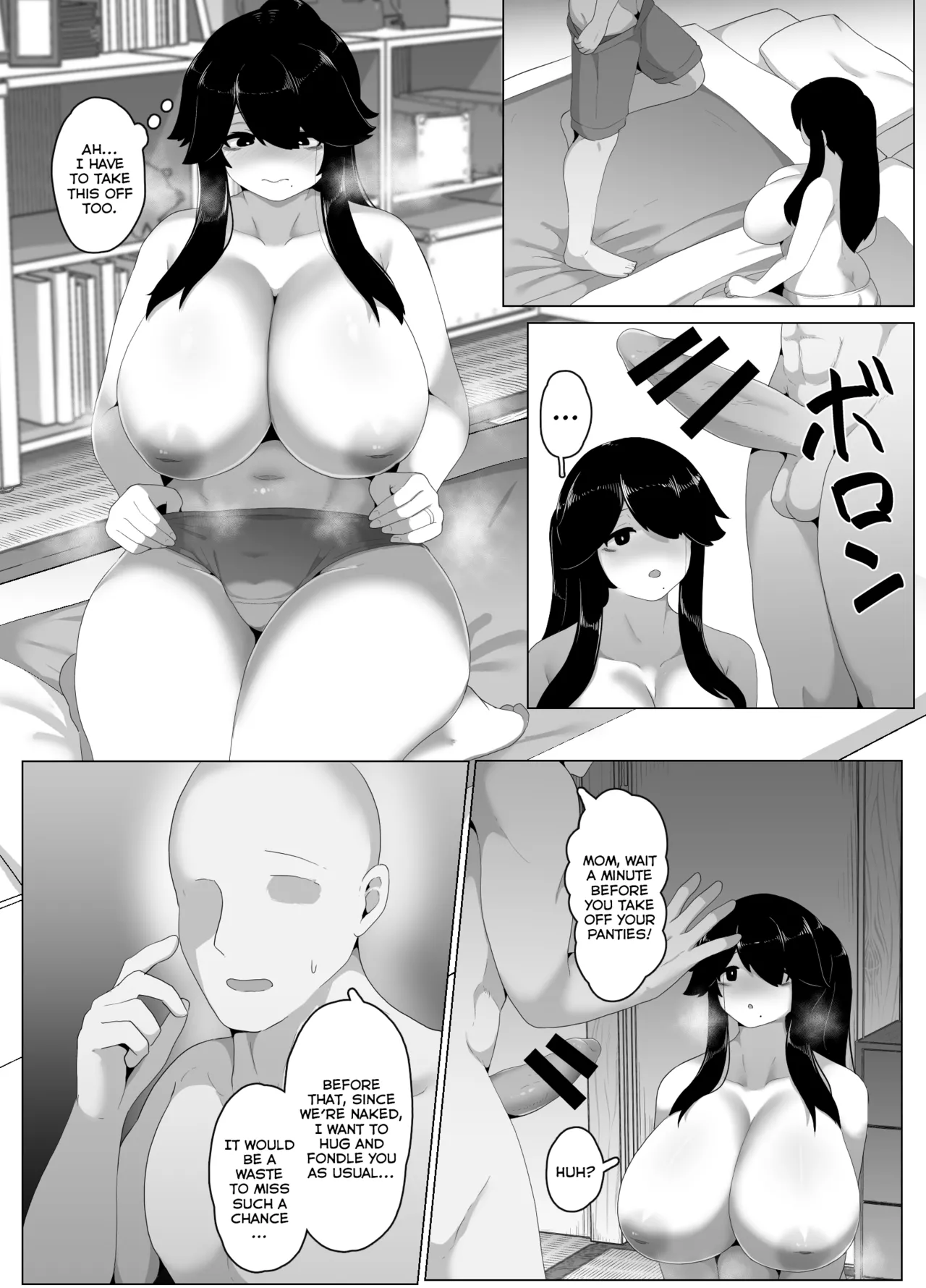 Oyasumi, Okaa-san I | Good Night, Mom I page 158 original parody - handjob milf hentai manga - read online free