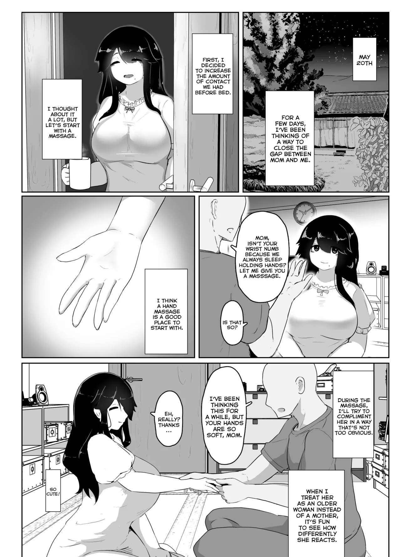 Oyasumi, Okaa-san I | Good Night, Mom I page 54 original parody - sole female sole male hentai manga - read online free