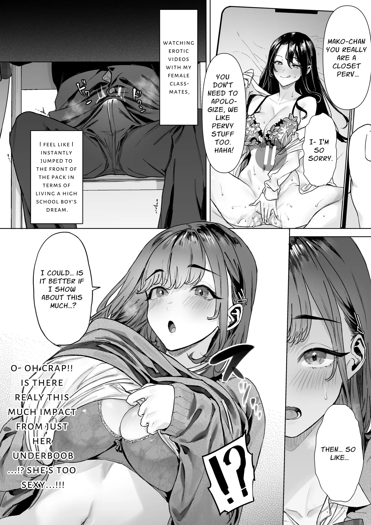 [Shiroganean (Ohkami Ryosuke)] S-kyuu Joshi-tachi to Ecchi na Douga o Toru Koto ni Natta Boku | I Am To Record A Video With Two Sadistic Women [English] [Penguin Piper] page 19 original parody - sole male nakadashi hentai manga - read online free