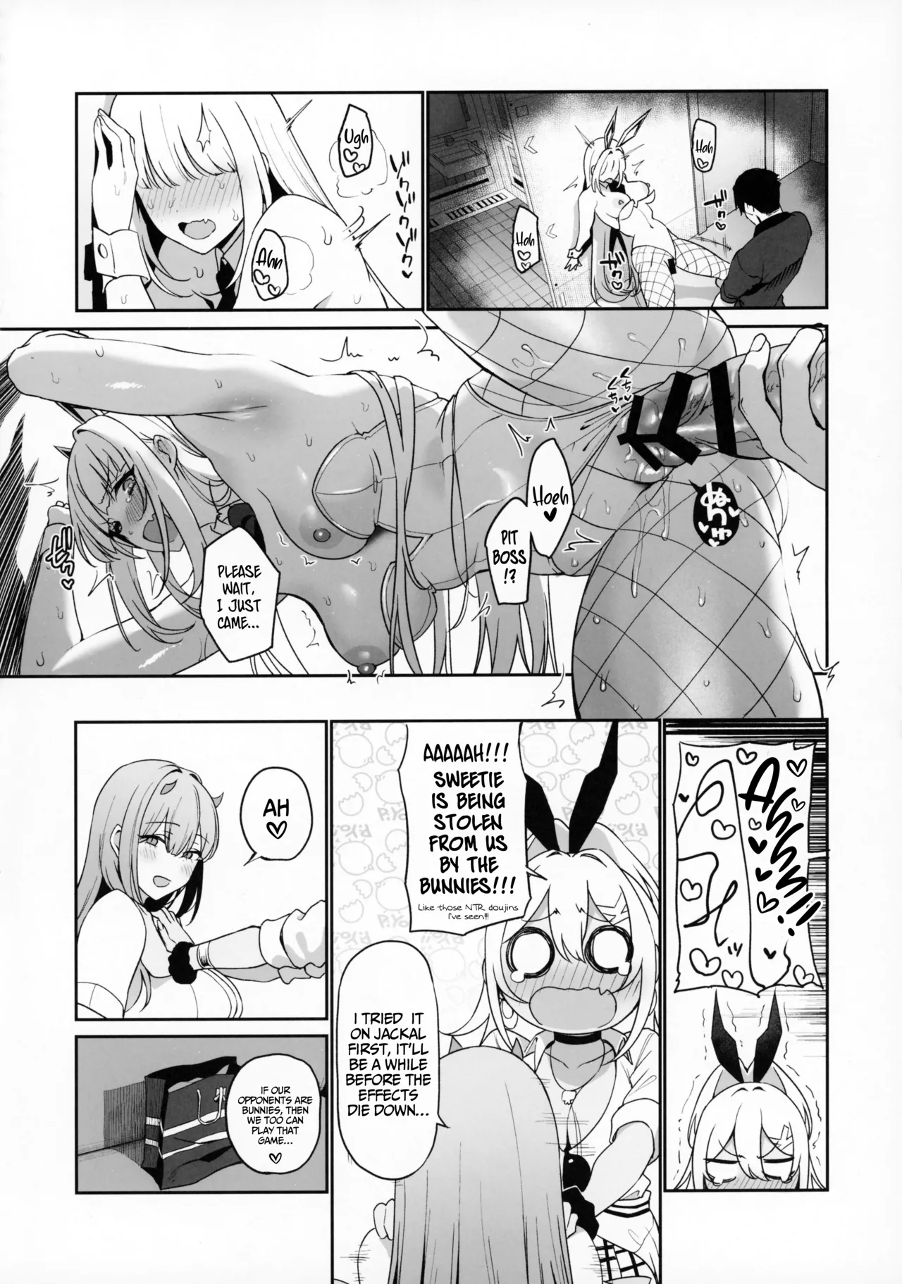 BUNNIES SHOWDOWN page 21 featuring rupee goddess of victory nikke parody - sole male nakadashi hentai manga - read online free