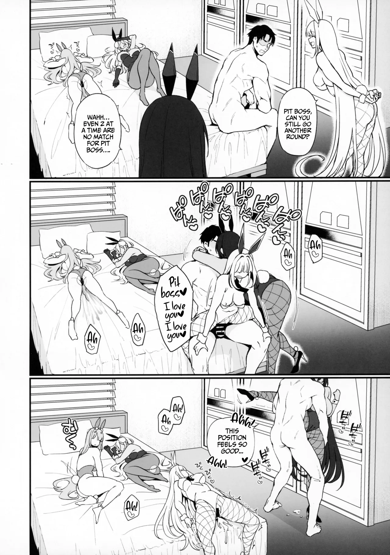 BUNNIES SHOWDOWN page 39 featuring rupee goddess of victory nikke parody - sole male nakadashi hentai manga - read online free