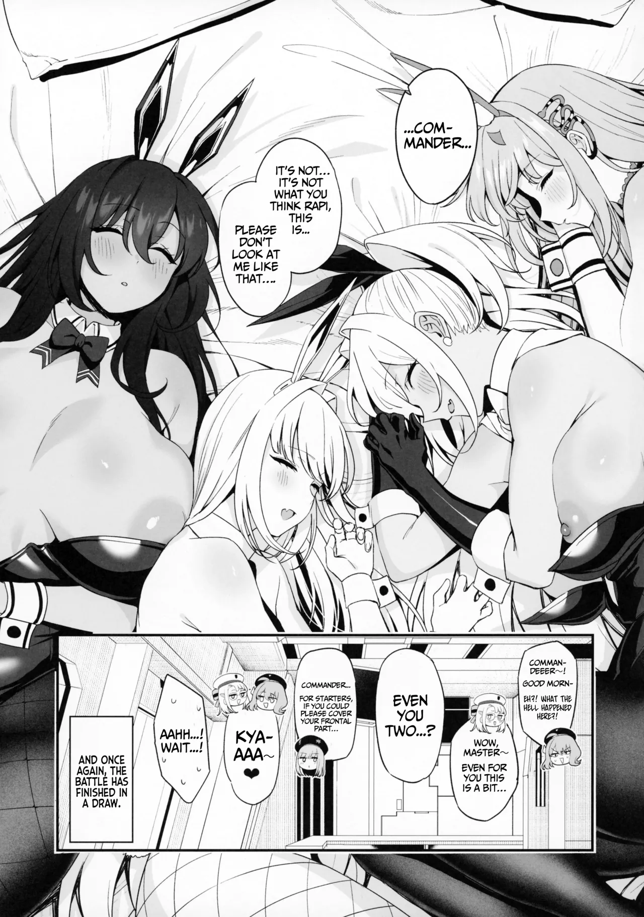 BUNNIES SHOWDOWN page 46 featuring rupee goddess of victory nikke parody - sole male nakadashi hentai manga - read online free