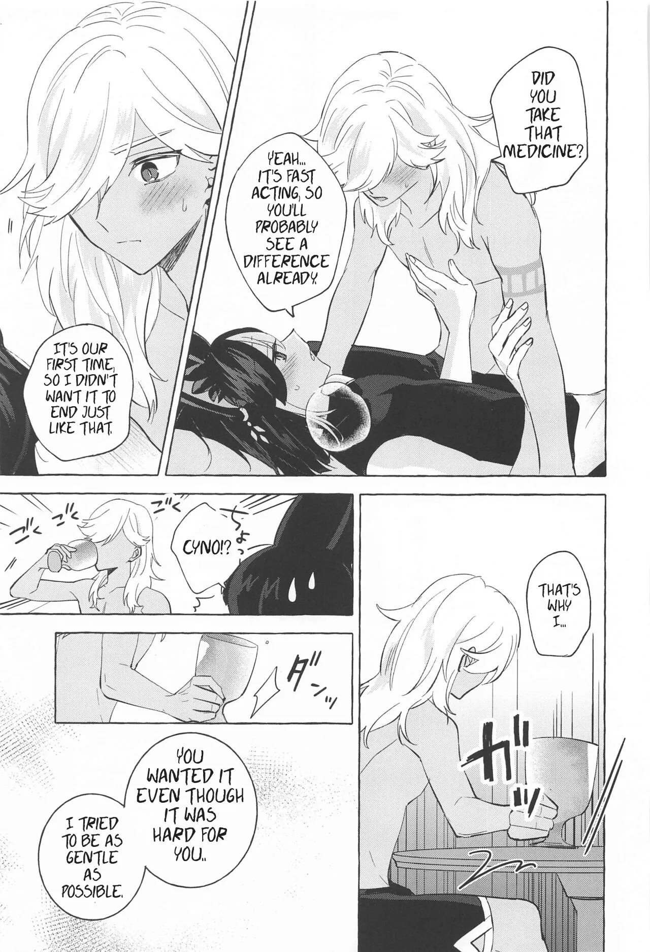 Shinju ni Yureru Buranko | Swimming in Pearlescent page 38 featuring tighnari genshin impact parody - rough translation kemonomimi hentai manga - read online free
