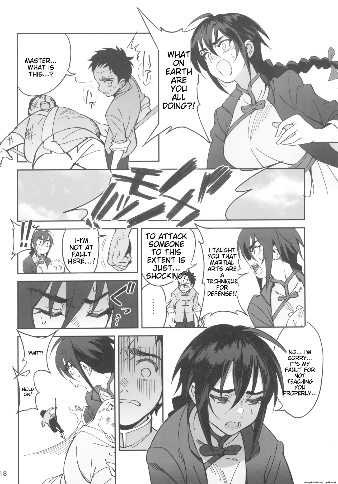 Boku no Shishou ga Kanemochi no Ijimekko ni NTRreta Hanashi page 18 original parody - rough translation tomboy hentai manga - read online free