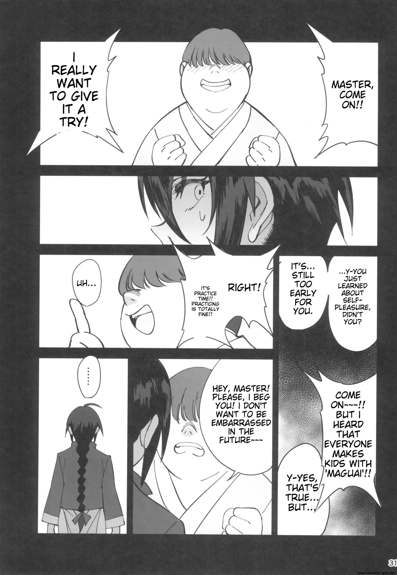 Boku no Shishou ga Kanemochi no Ijimekko ni NTRreta Hanashi page 30 original parody - rough translation tomboy hentai manga - read online free