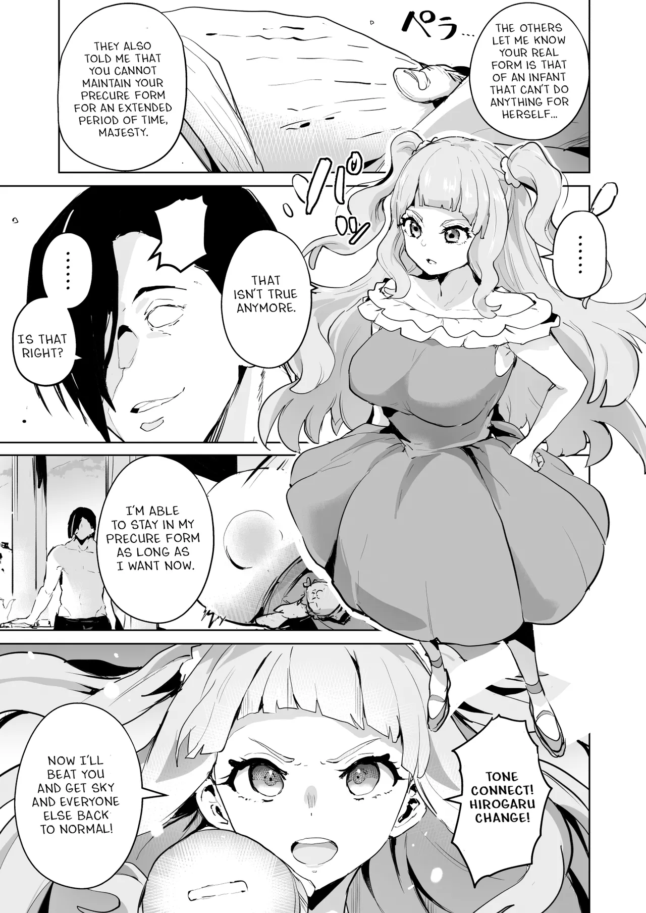 Hirogaru Dosukebe Butacure S page 44 featuring cure sky hirogaru sky precure parody - sole male big penis hentai manga - read online free