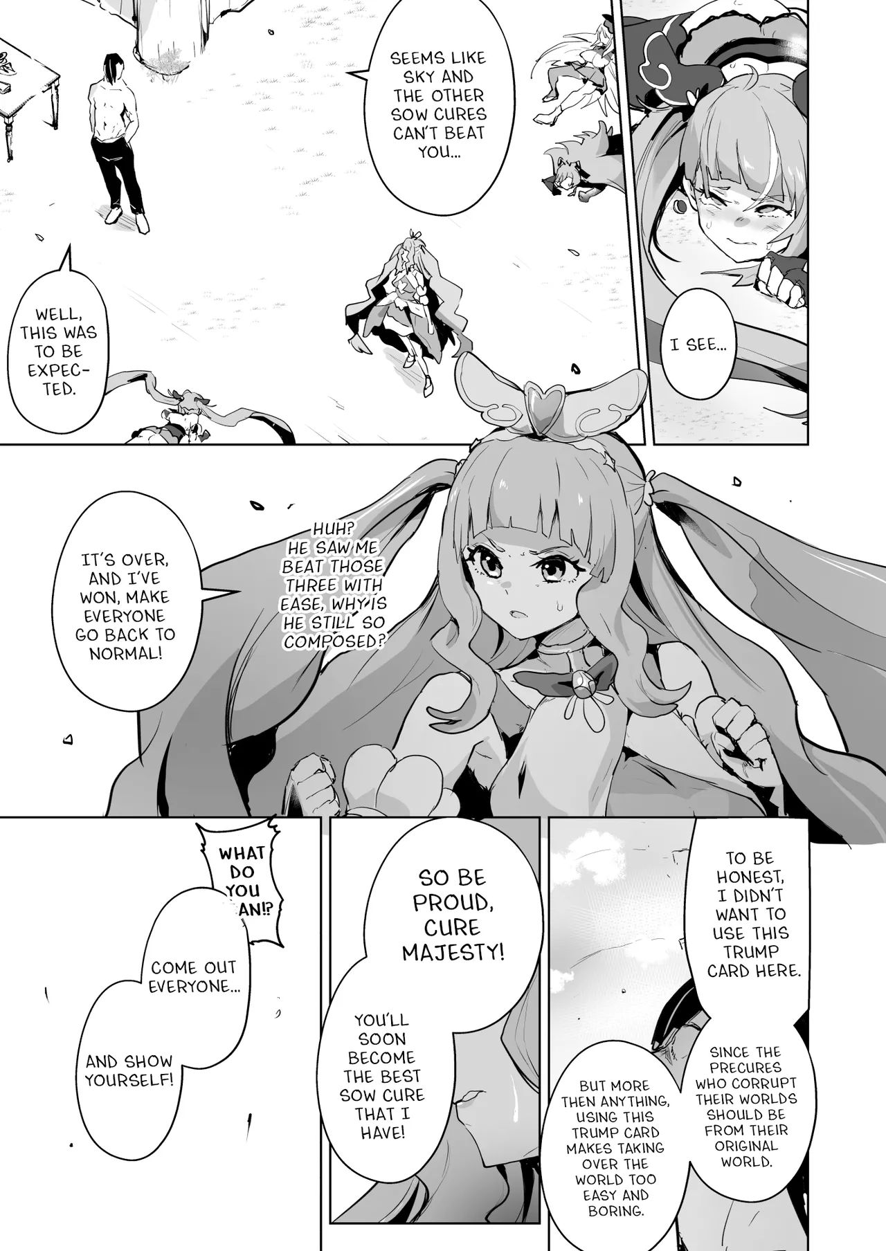 Page 46 of [Aheazif (Sanatuki, Hidaka Hisashi)] Hirogaru Dosukebe Butacure S (Hirogaru Sky! Precure) [English] [Digital]