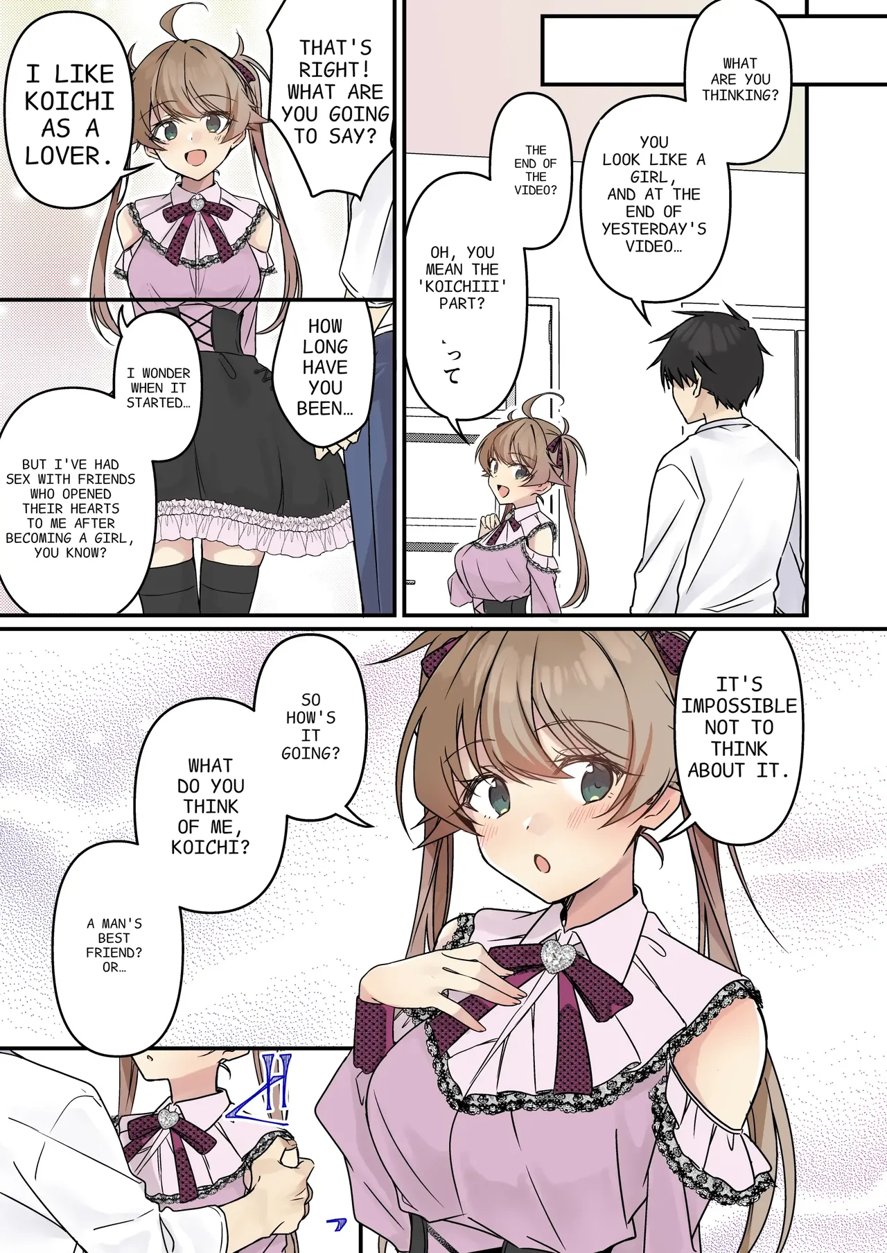 [TSF no F (NOMU)] Shoukan Sareta Succubus ga Boku da Nante Kiitenain desu kedo (Heart) | I didn't hear that I was the summoned succubus (heart) [English] page 59 original parody - sole female sole male hentai manga - read online free