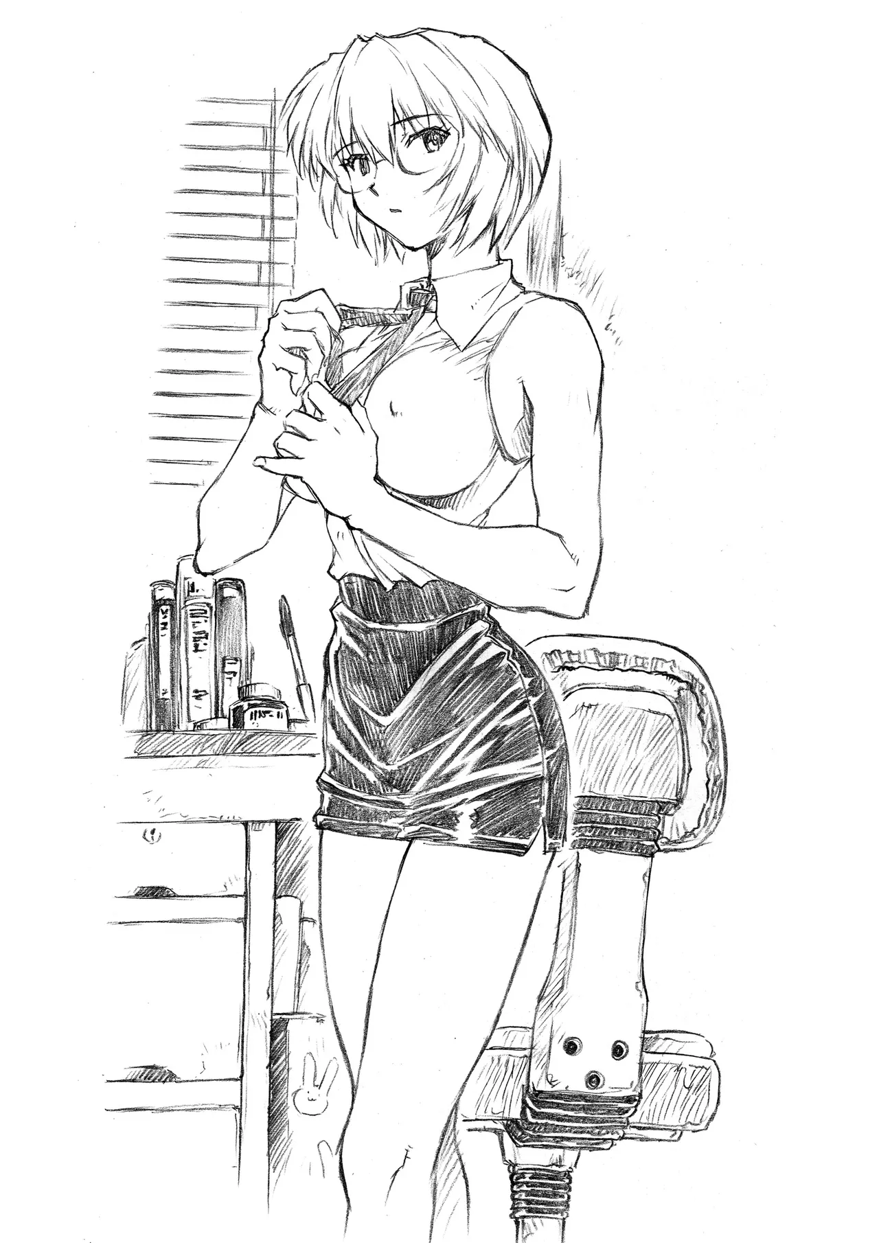 Ayanami 1 Gakusei Hen page 24 featuring rei ayanami neon genesis evangelion parody - sole female sole male hentai manga - read online free