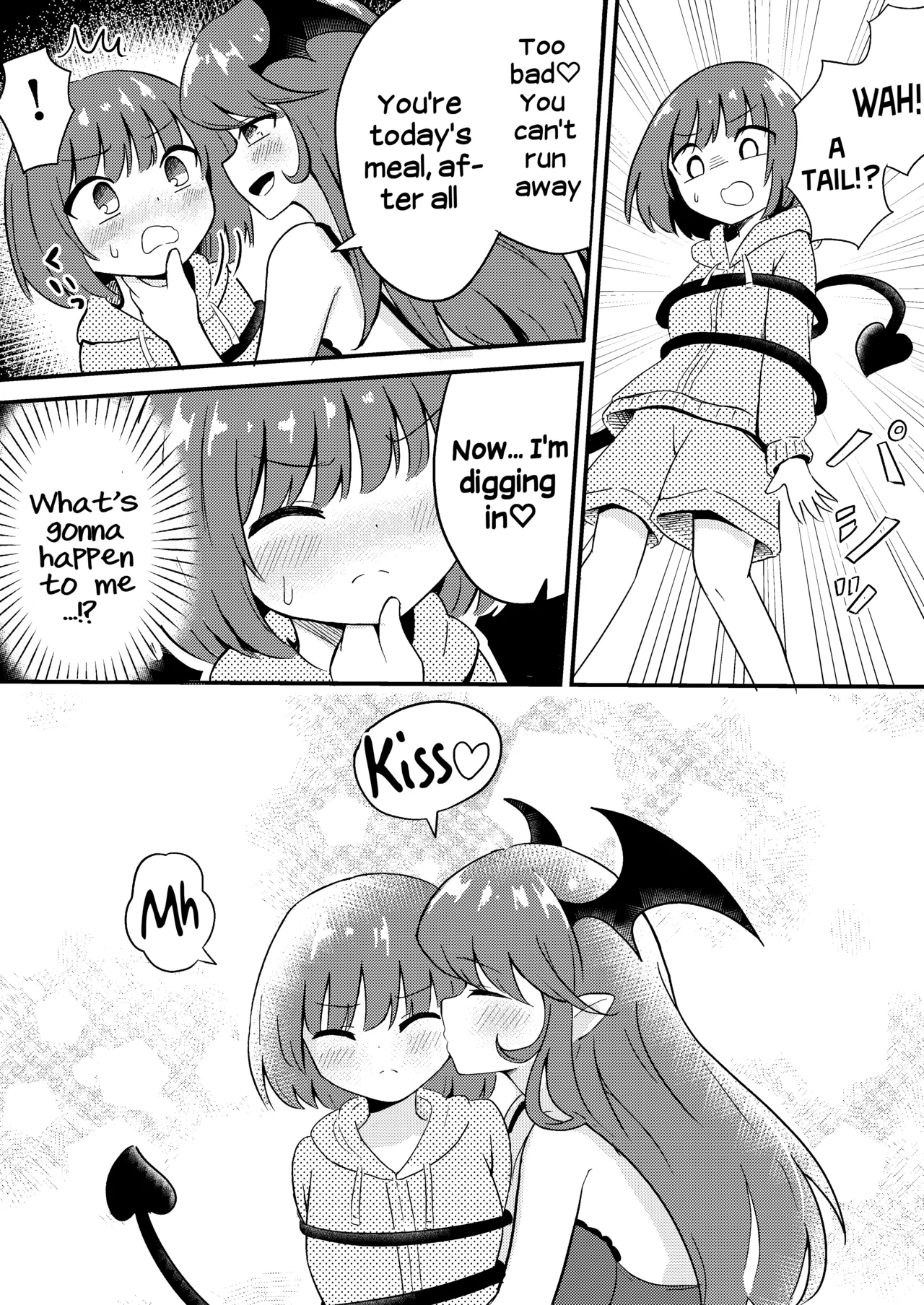 Ubu na Succubus Wakarase Yuri Ecchi | Teaching the Inexperienced Succubus a Lesson with Yuri Sex - Page 4