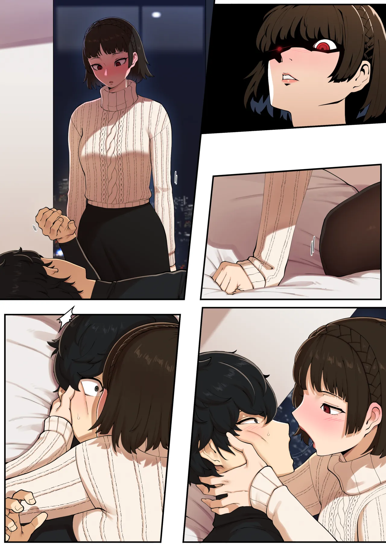 [ABBB] Valentine [English] + [Textless] page 33 featuring makoto niijima persona 5 parody - kissing group hentai manga - read online free