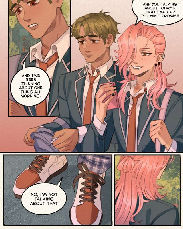 Our Happily Ever After #matchablossom page 25 featuring kaoru sakurayashiki sk8 the infinity parody - kissing schoolboy uniform hentai manga - read online free