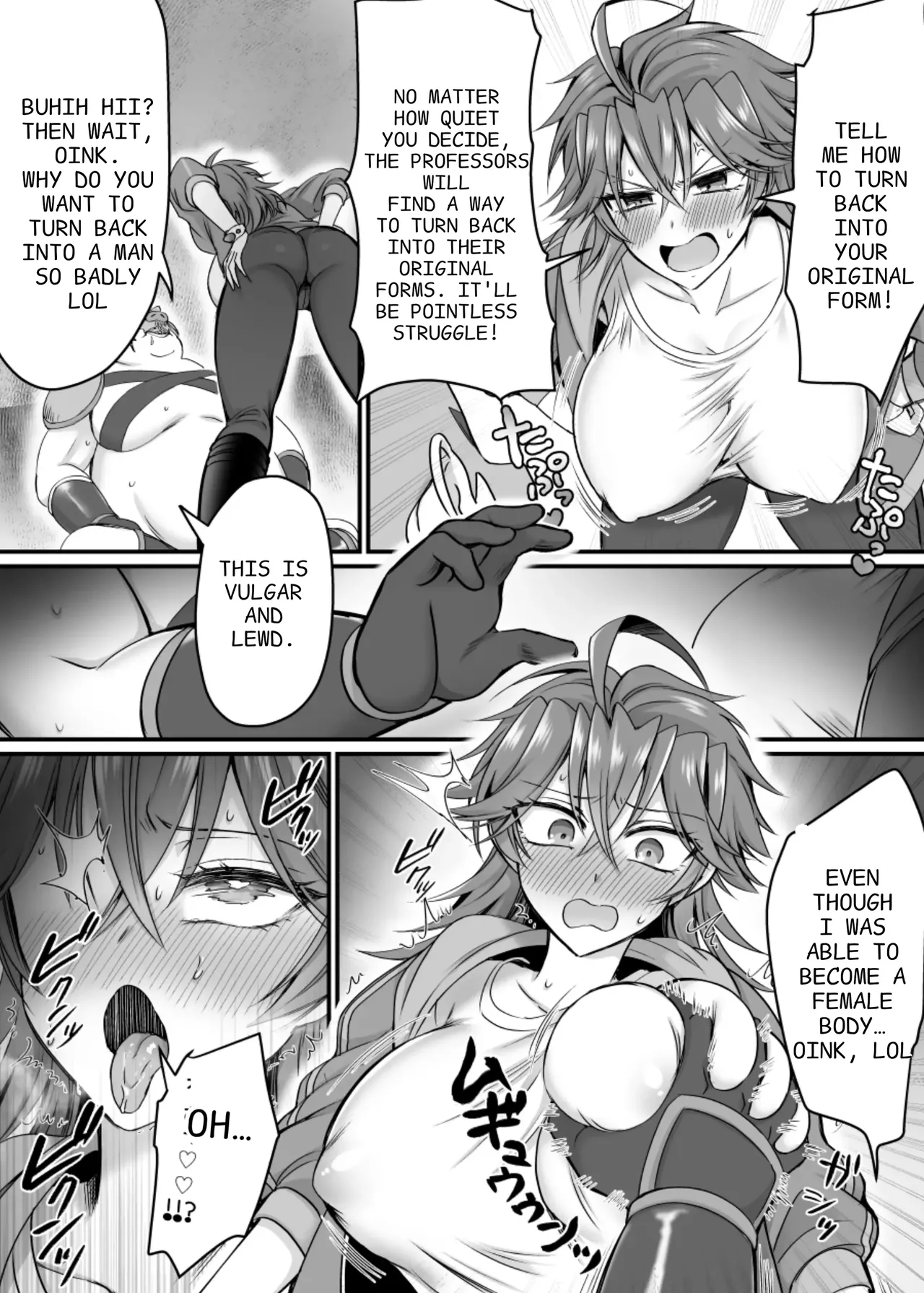 [Amaia Okashi Seisakusho (Moegi Oji-san)] Saber Red ~Seigi no Zako Onna Sentouin Hero~ | Saber Red: The Heroic Female Combatant of Justice [English] page 14 original parody - big breasts corruption hentai manga - read online free