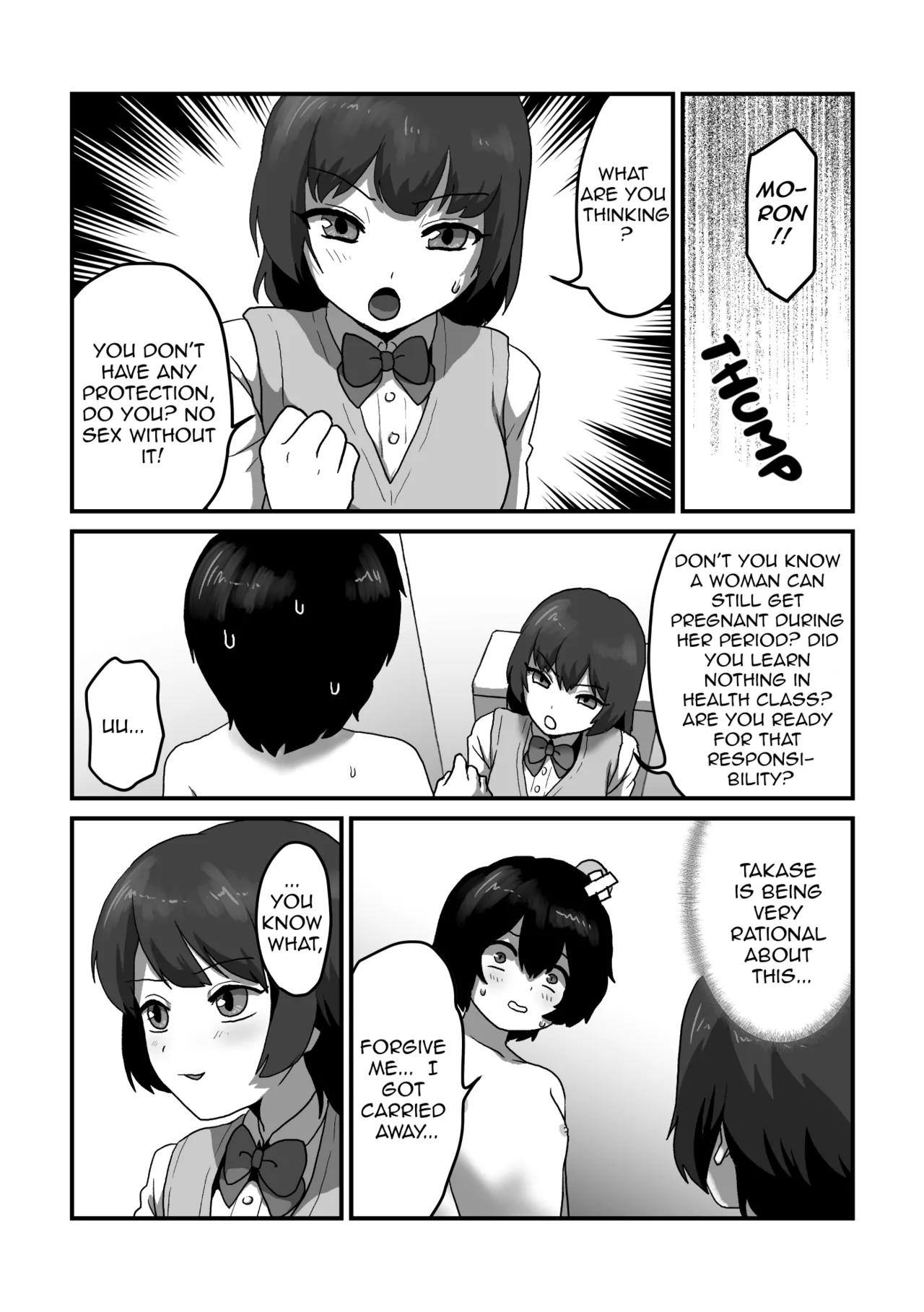 Strawberry Girl and Cherry Boy page 22 original parody - rough translation menstruation hentai manga - read online free