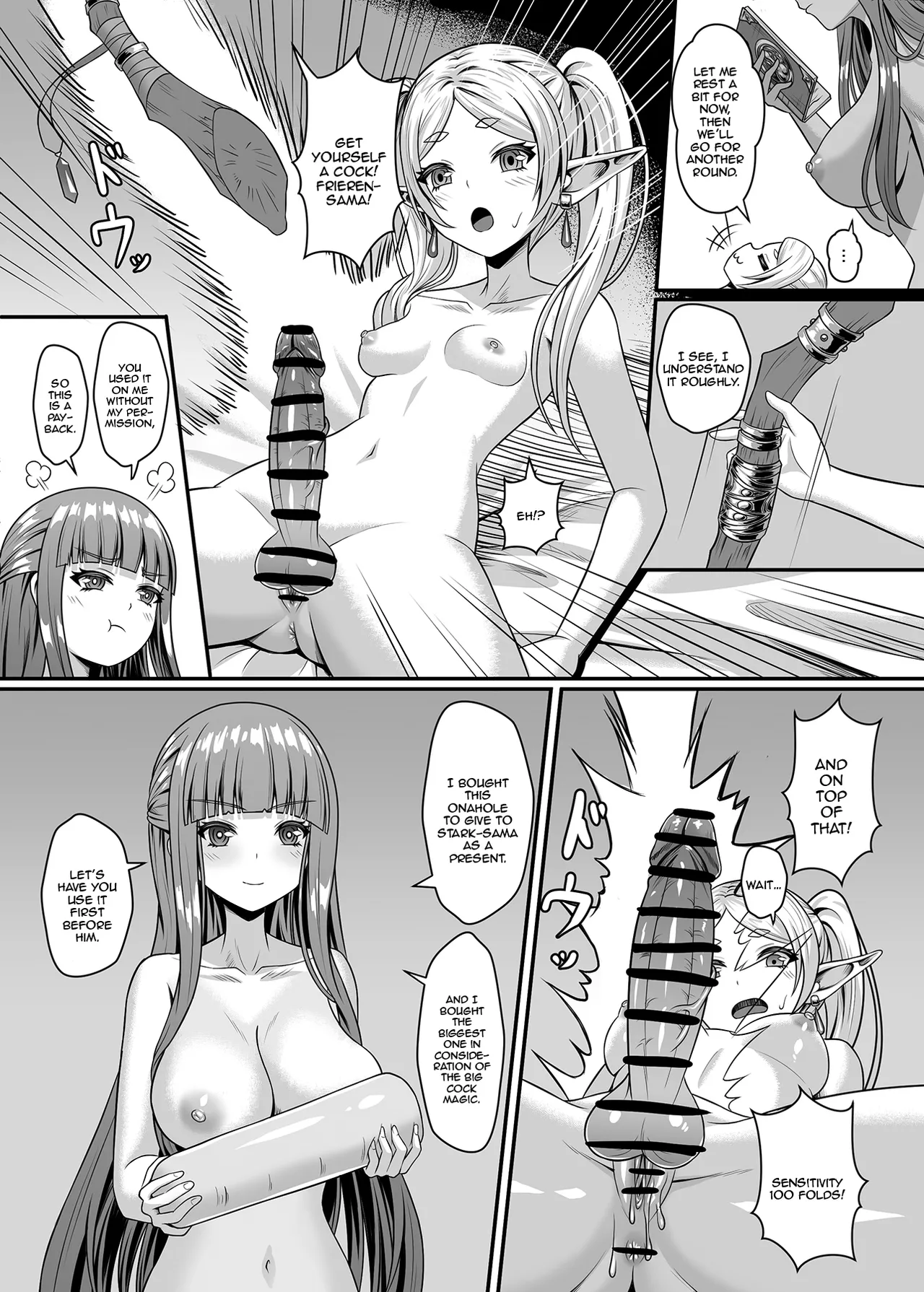 Frieren no Kyokon Mahou | Frieren's Big Dick Magic page 15 featuring fern sousou no frieren parody - futanari elf hentai manga - read online free