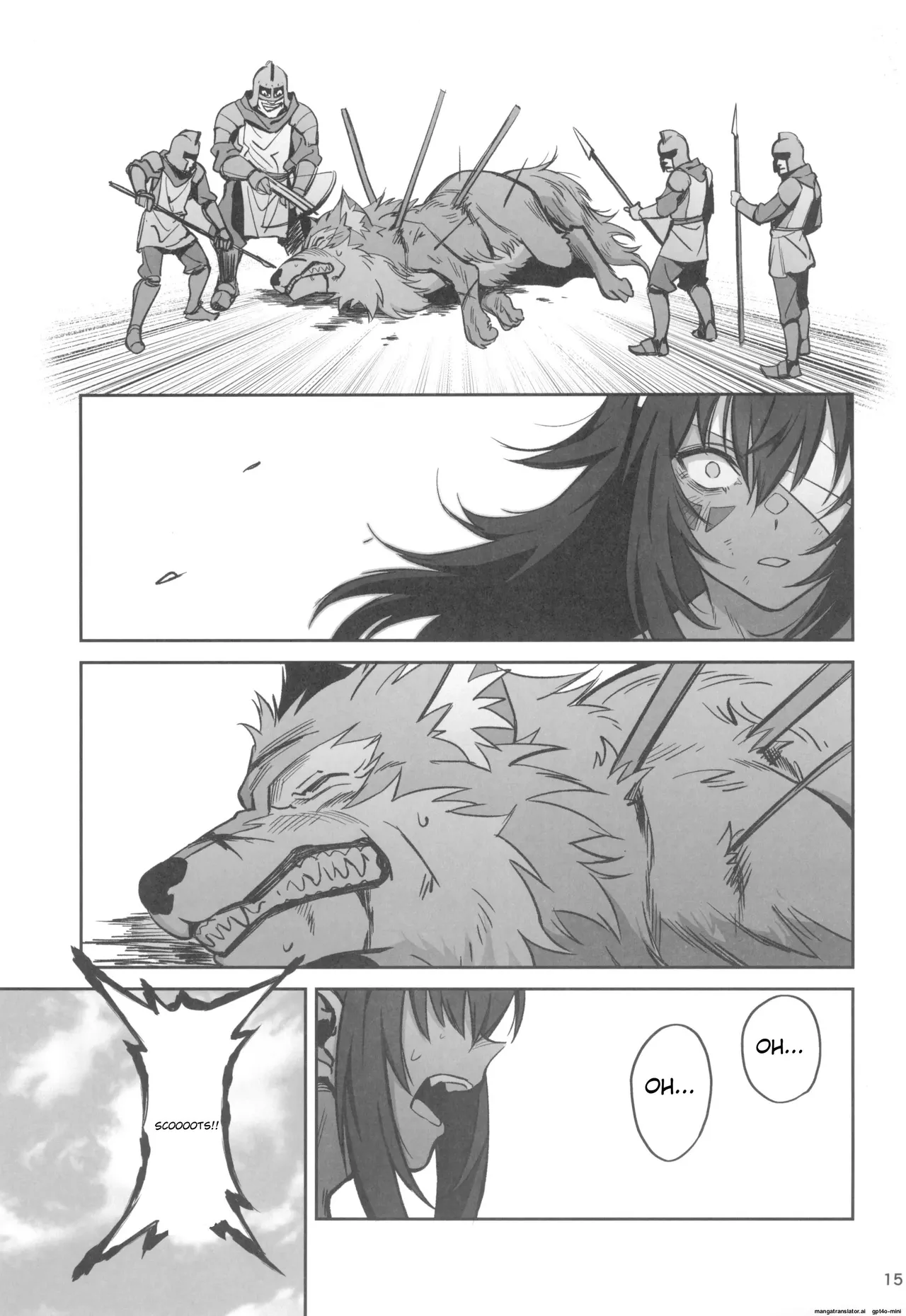 Mori o Mamoru Ookami Shoujo ga Inkou Shisai ni NTRreta Hanashi page 15 original parody - nun garter belt hentai manga - read online free