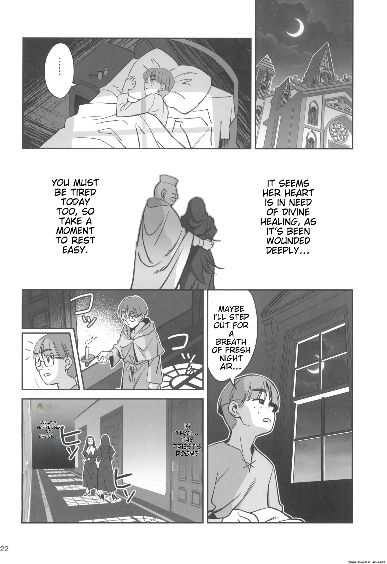 Mori o Mamoru Ookami Shoujo ga Inkou Shisai ni NTRreta Hanashi page 22 original parody - nun garter belt hentai manga - read online free