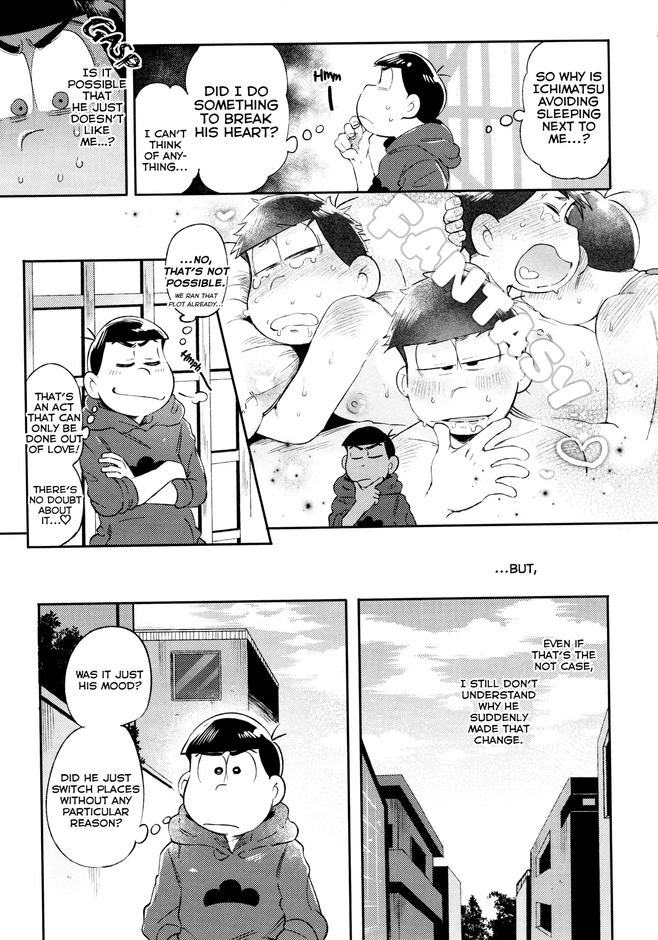Momoiro netsu tsuki sōshūhen sairoku page 153 featuring karamatsu matsuno osomatsu-san parody - rough translation kissing hentai manga - read online free