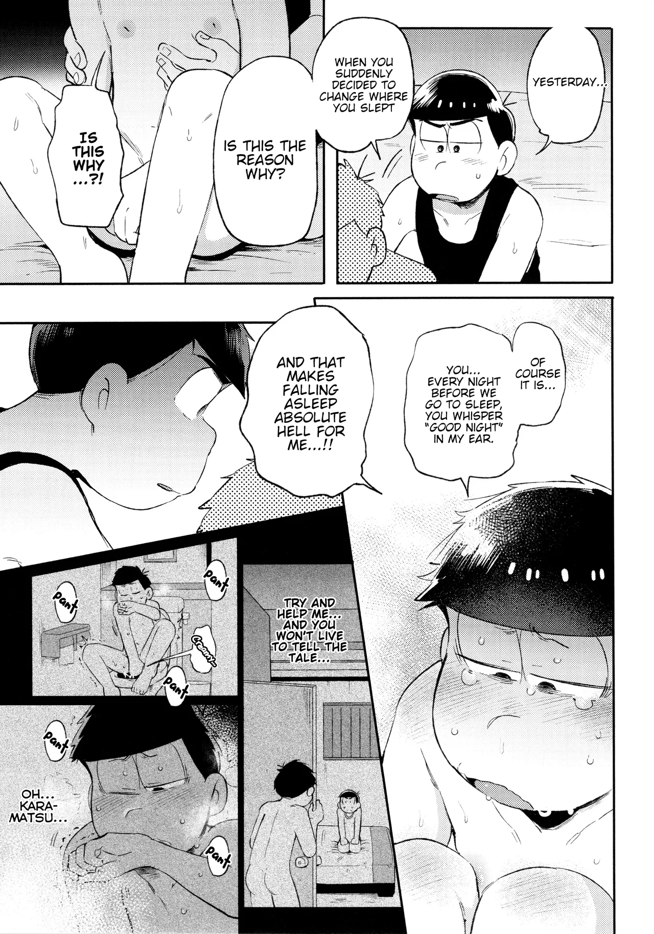 Momoiro netsu tsuki sōshūhen sairoku page 187 featuring karamatsu matsuno osomatsu-san parody - rough translation kissing hentai manga - read online free