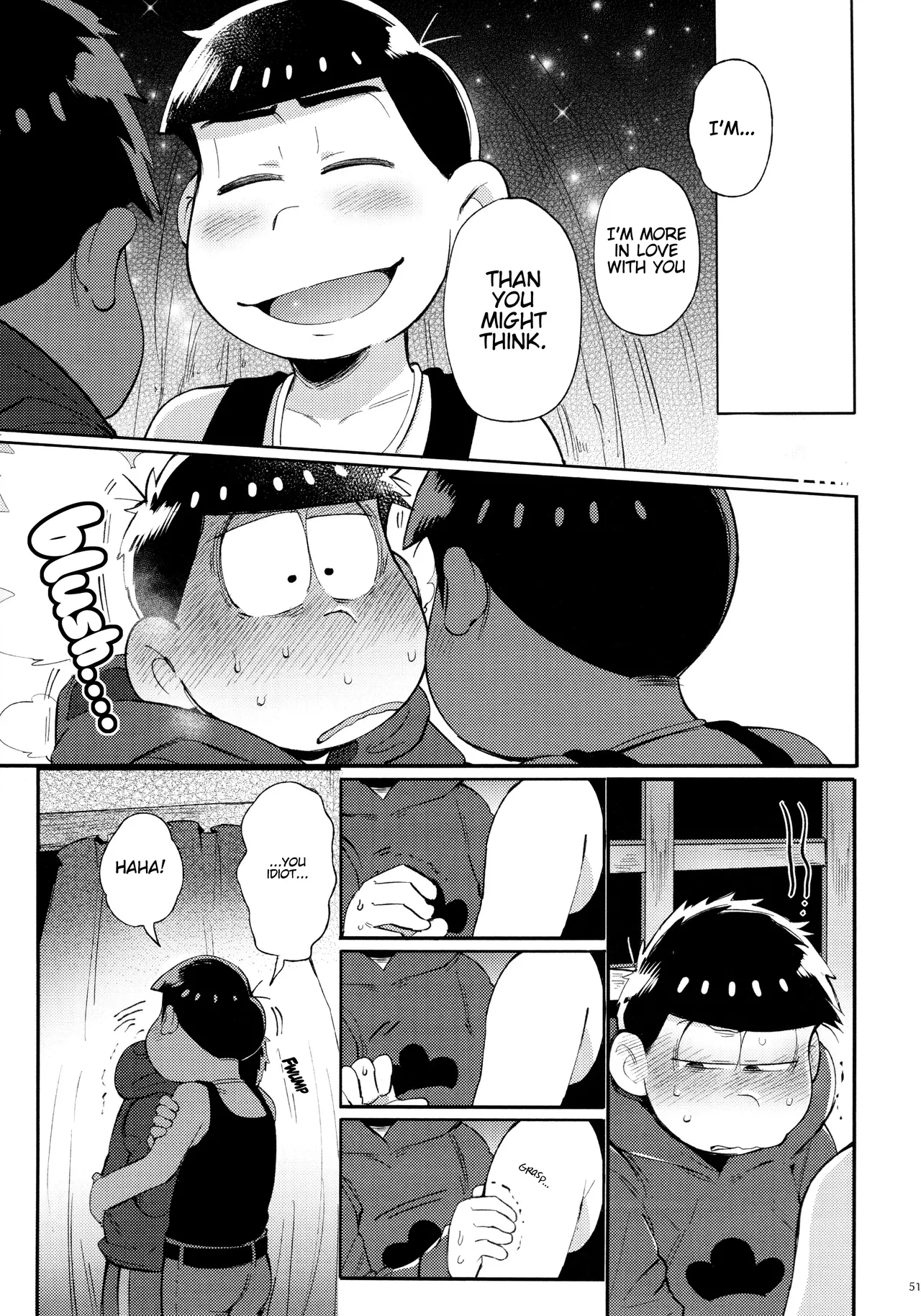 Momoiro netsu tsuki sōshūhen sairoku page 51 featuring karamatsu matsuno osomatsu-san parody - rough translation kissing hentai manga - read online free